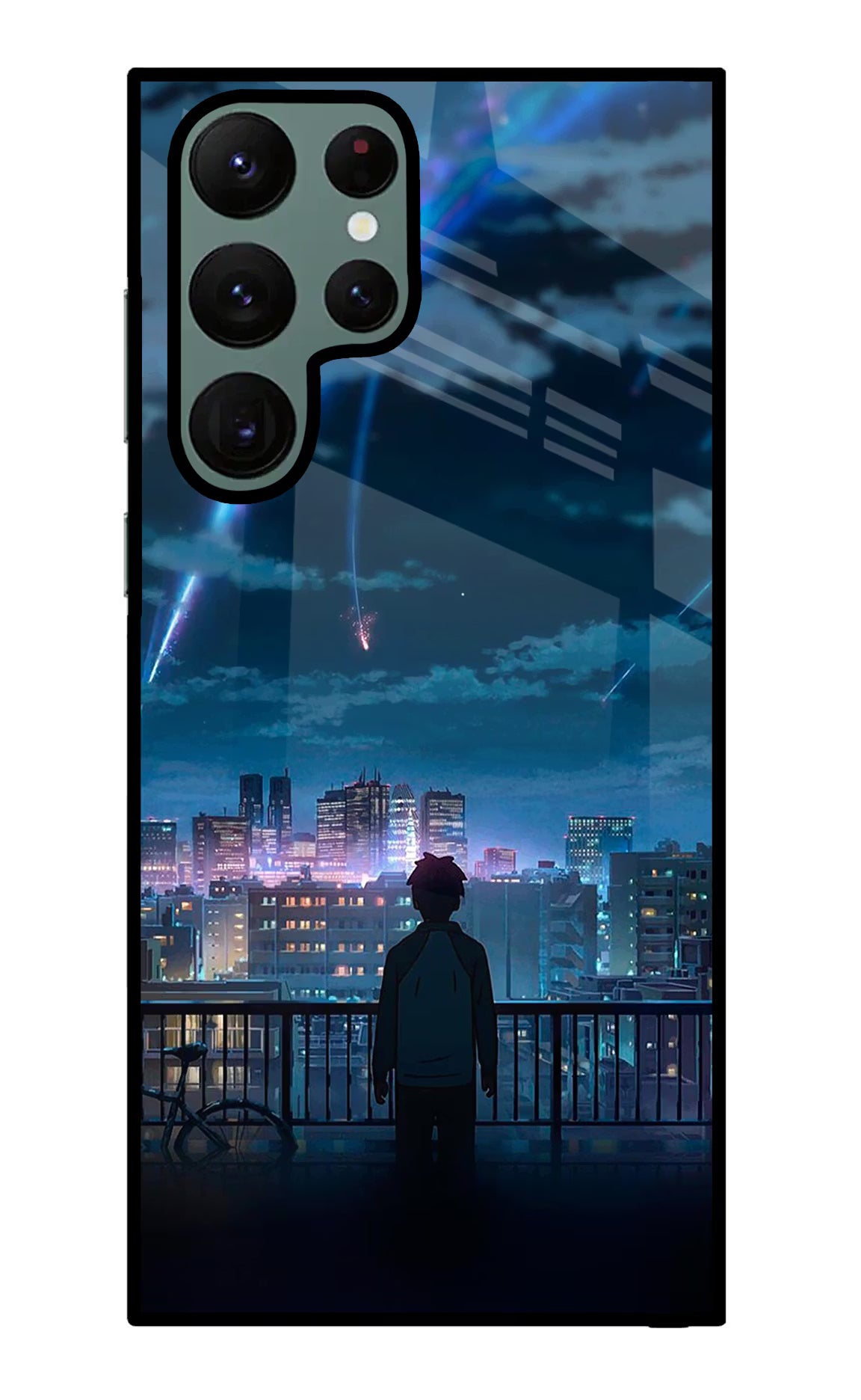 Anime Samsung S22 Ultra Glass Case Back Cover by Casekaro
