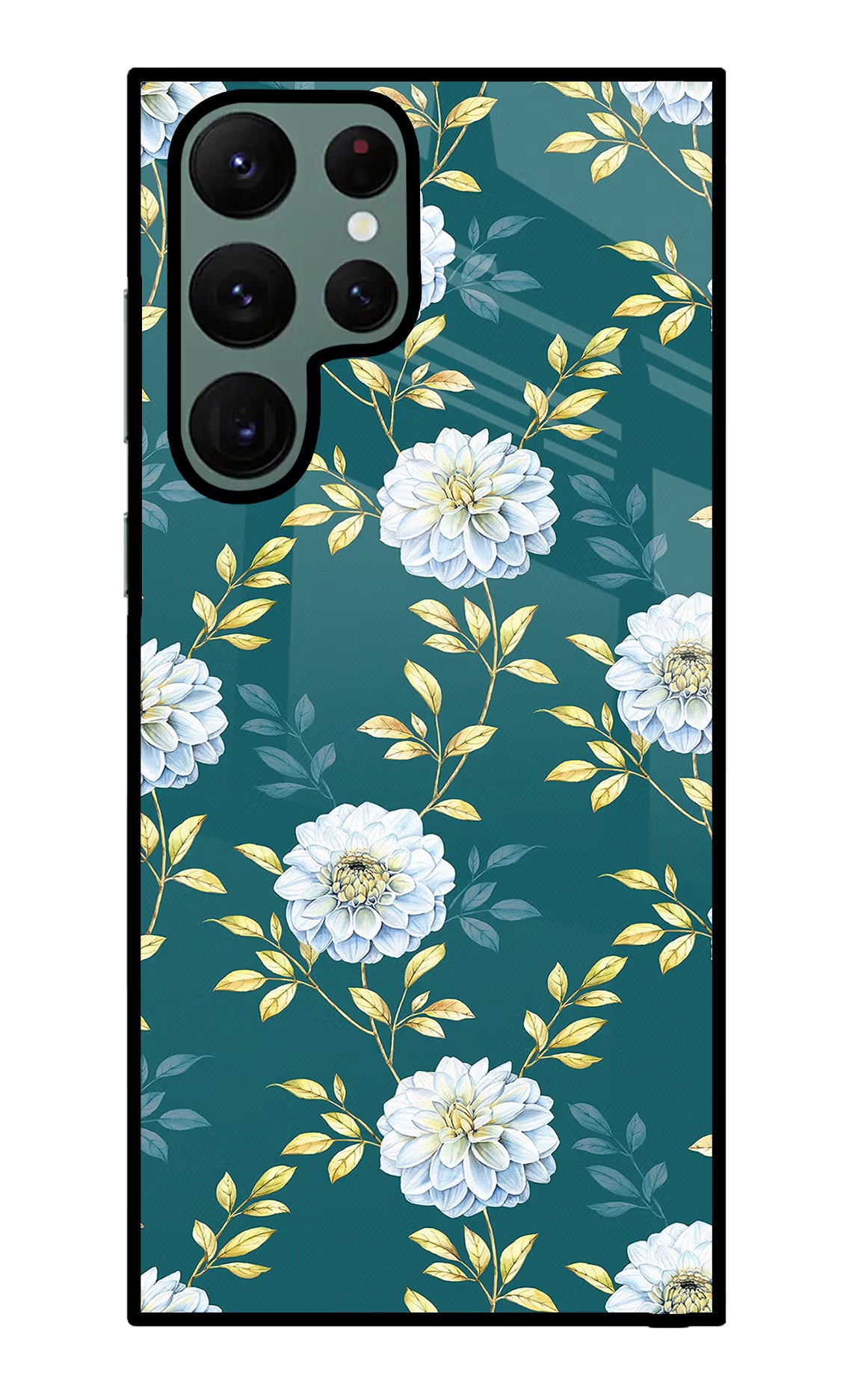 Flowers Samsung S22 Ultra Glass Case
