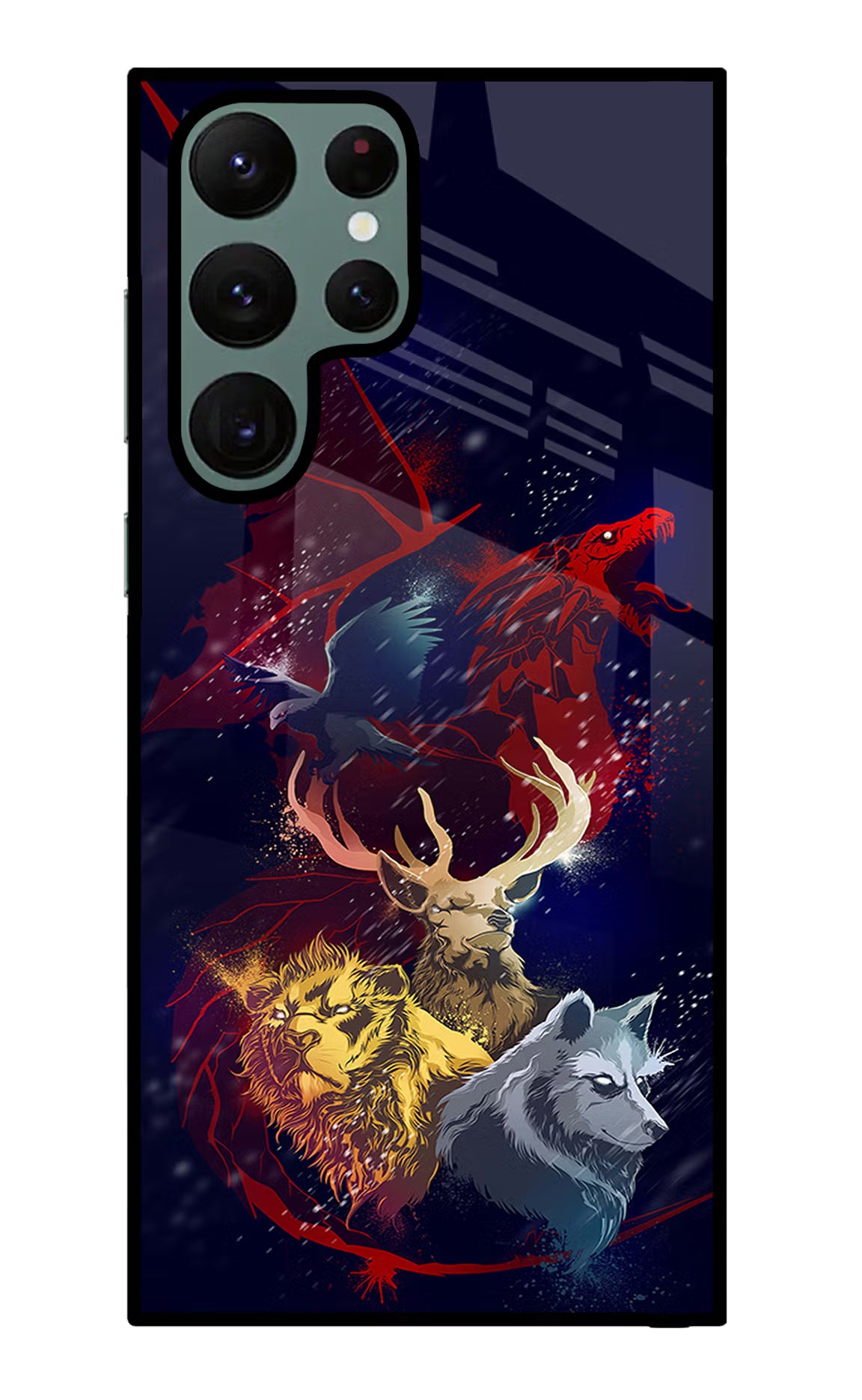 Game Of Thrones Samsung S22 Ultra Glass Case Back Cover by Casekaro