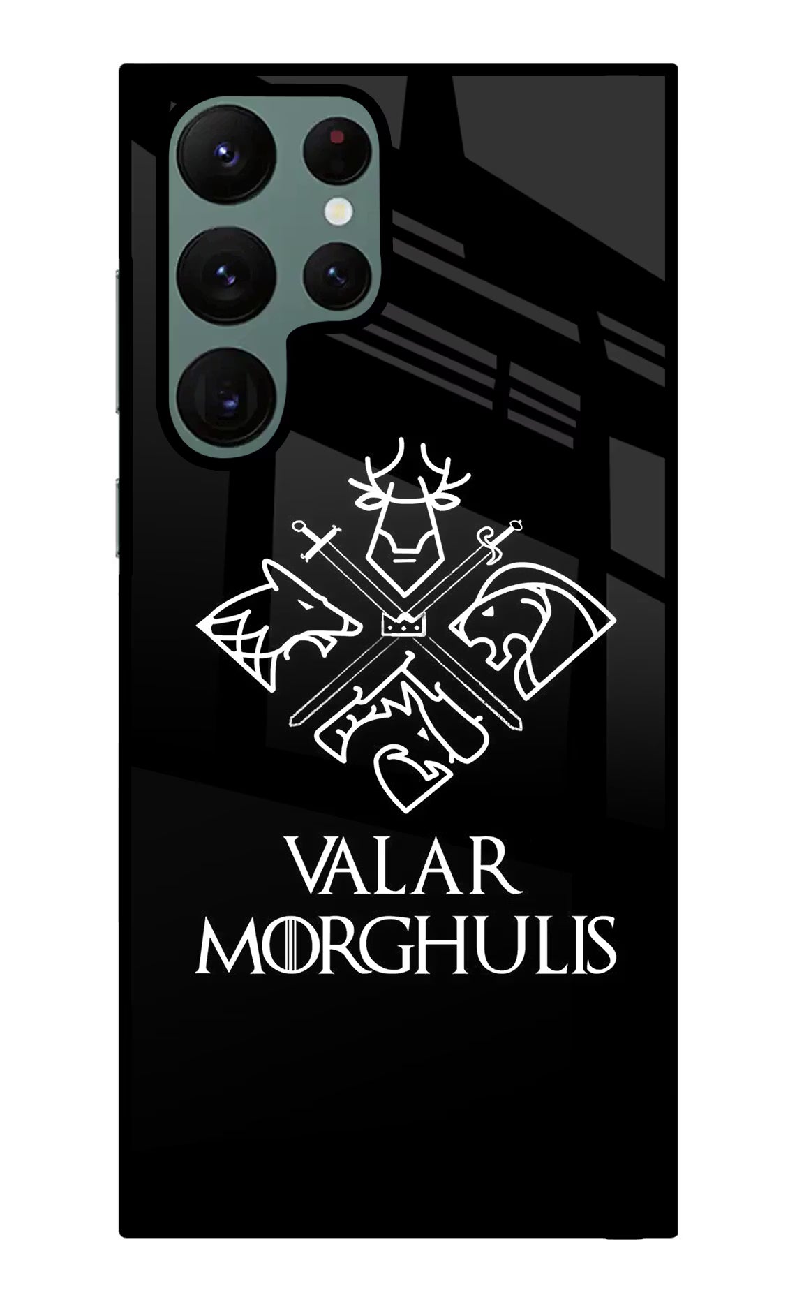 Valar Morghulis | Game Of Thrones Samsung S22 Ultra Glass Case Back Cover by Casekaro