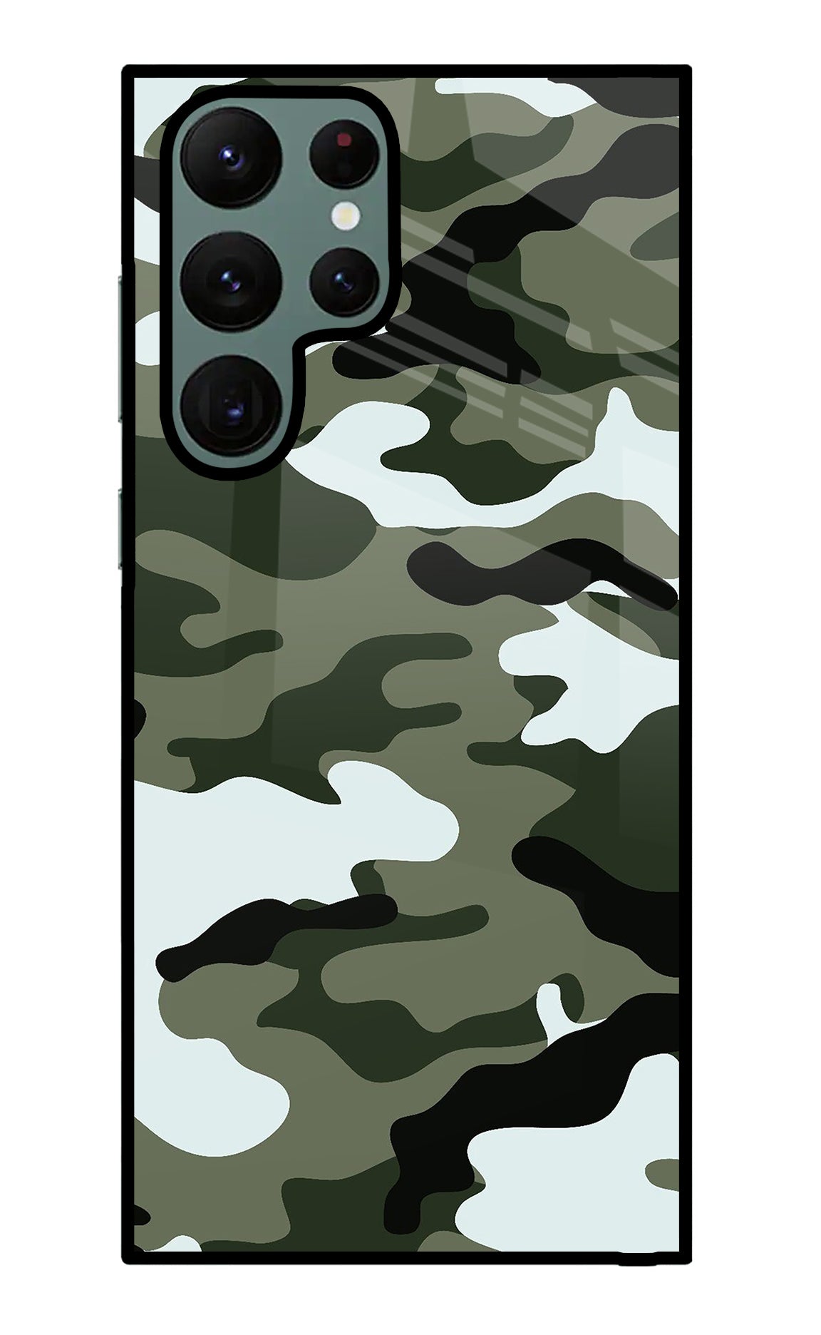 Camouflage Samsung S22 Ultra Back Cover