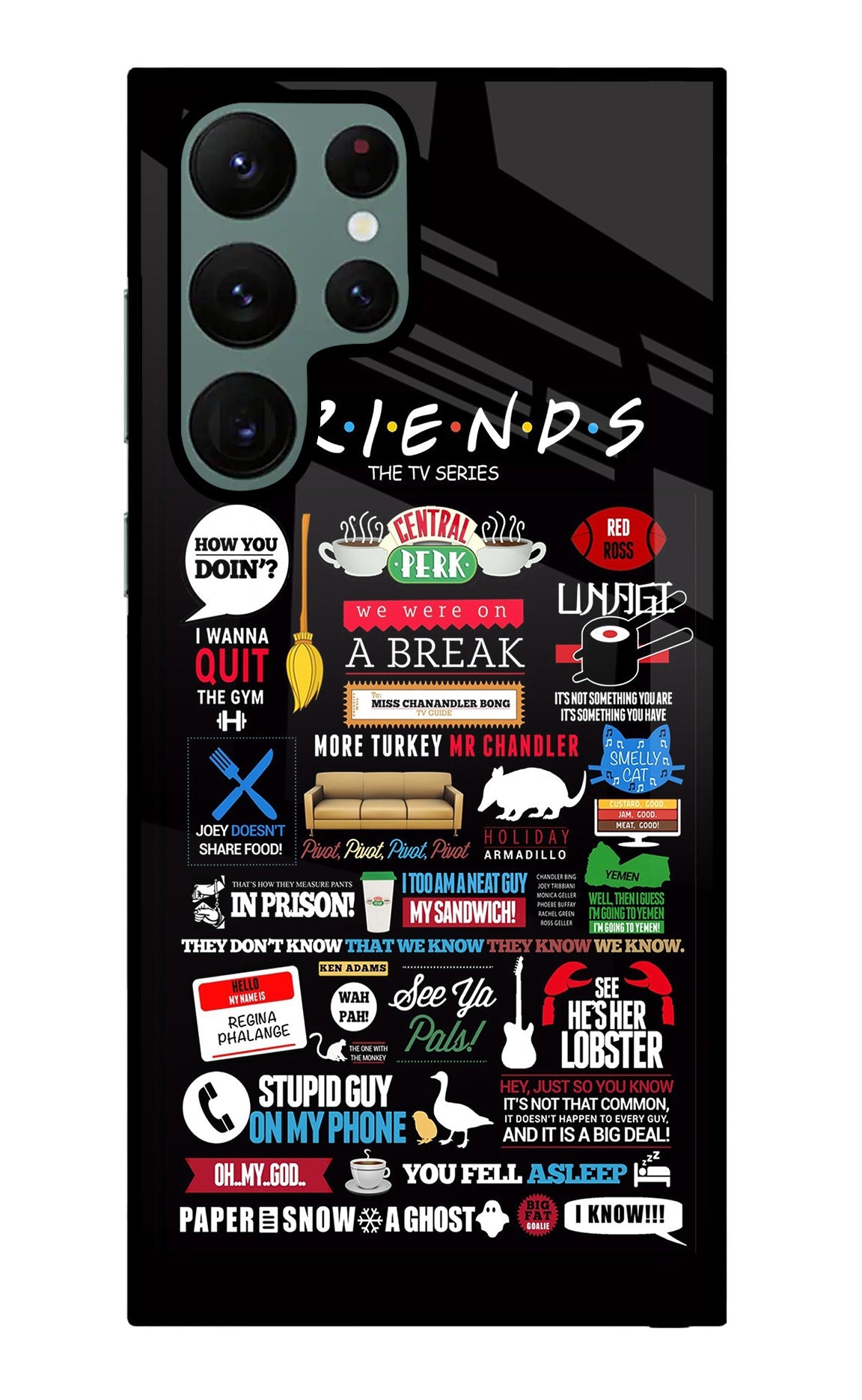 FRIENDS Samsung S22 Ultra Glass Case