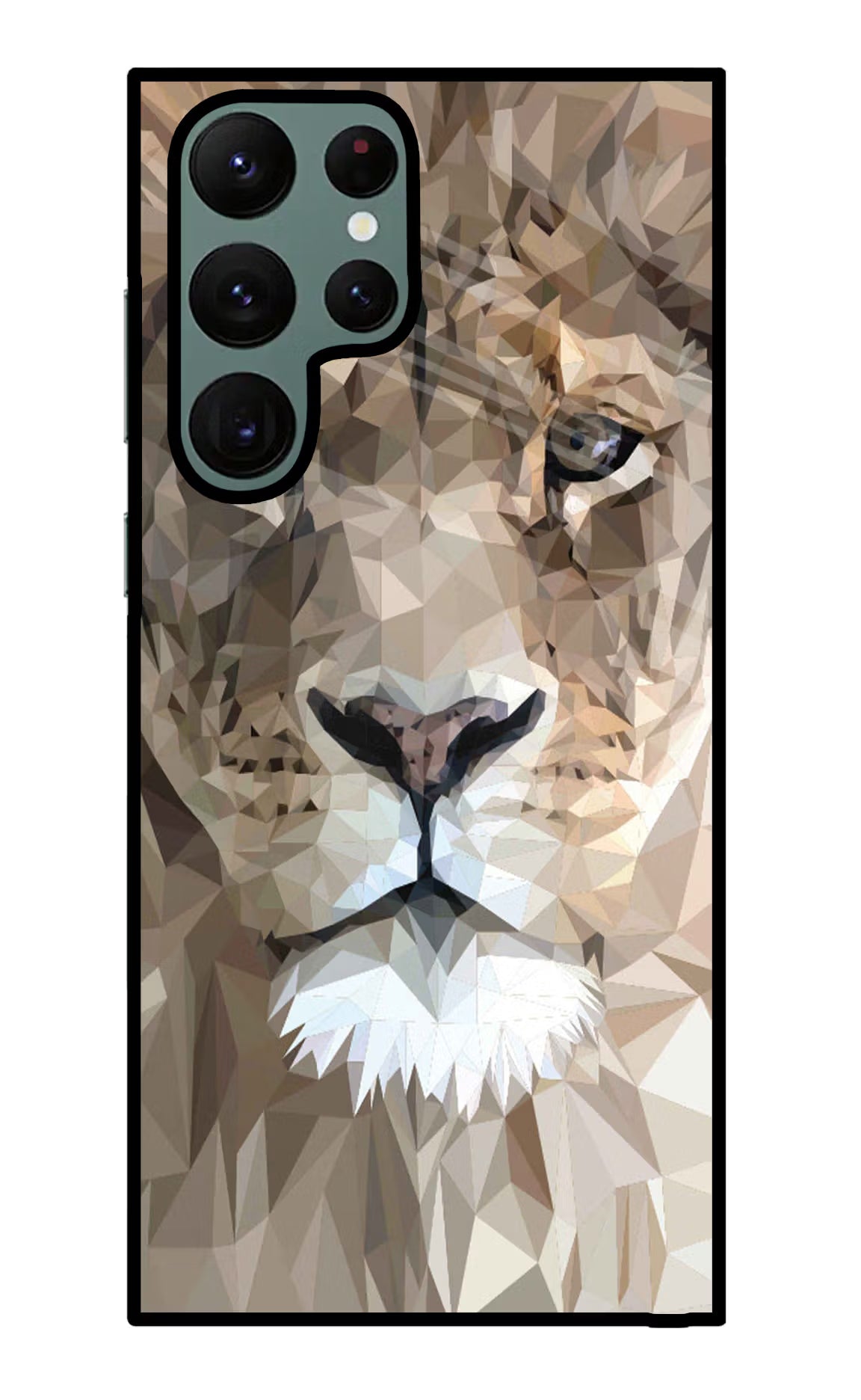 Lion Art Samsung S22 Ultra Glass Case Back Cover by Casekaro