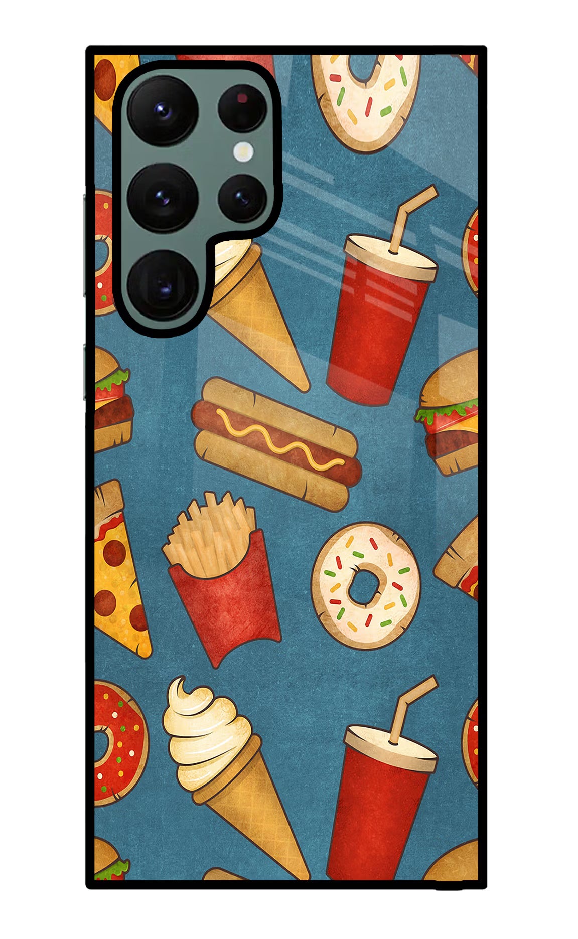 Foodie Samsung S22 Ultra Glass Case Back Cover by Casekaro
