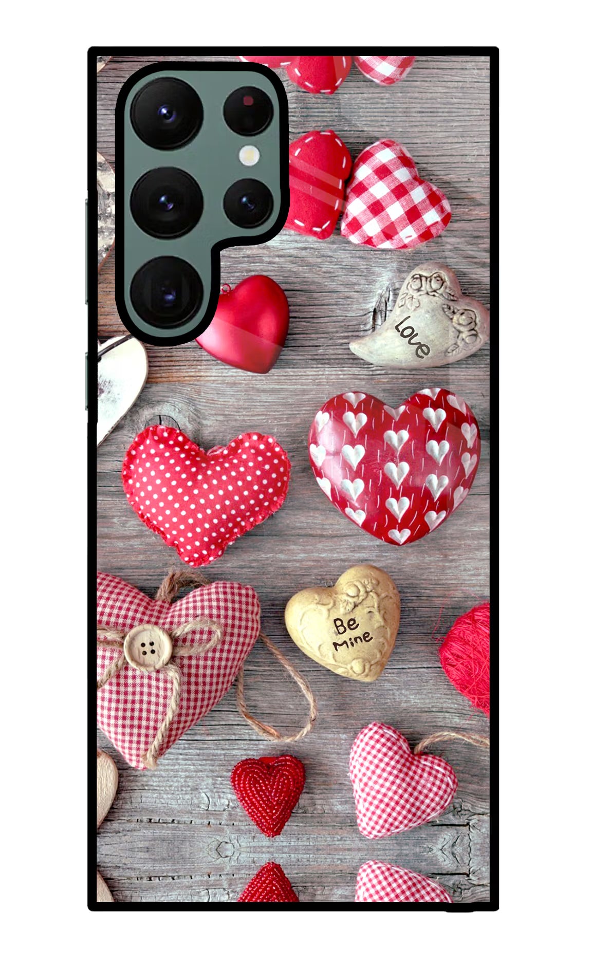 Love Wallpaper Samsung S22 Ultra Glass Case Back Cover by Casekaro