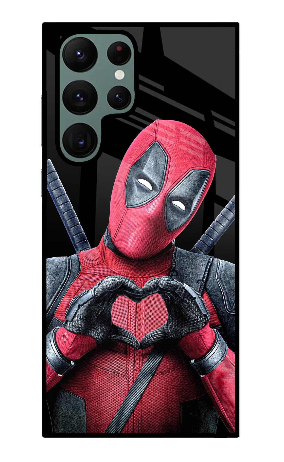 Deadpool Samsung S22 Ultra Glass Case Back Cover by Casekaro