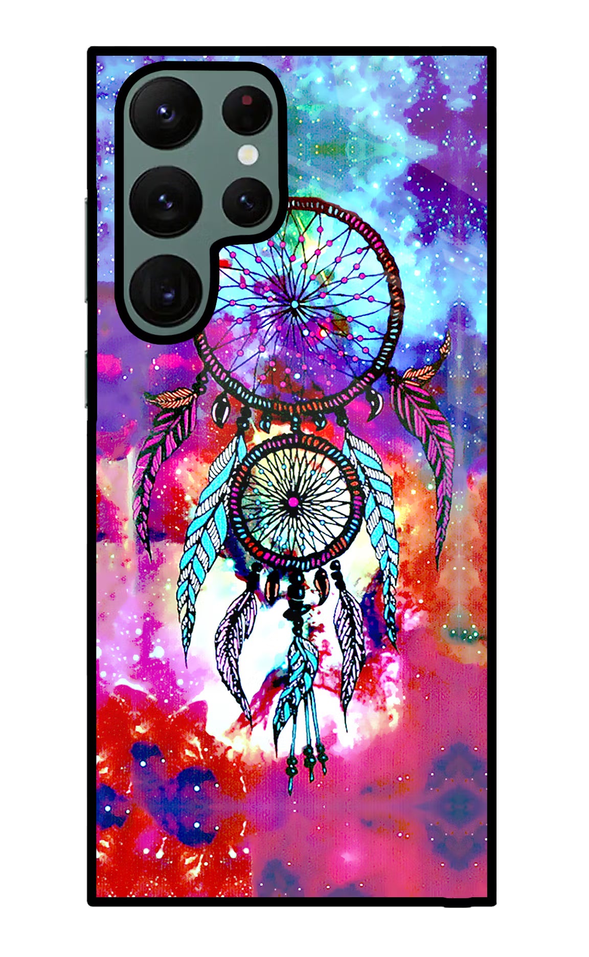 Dream Catcher Abstract Samsung S22 Ultra Glass Case Back Cover by Casekaro