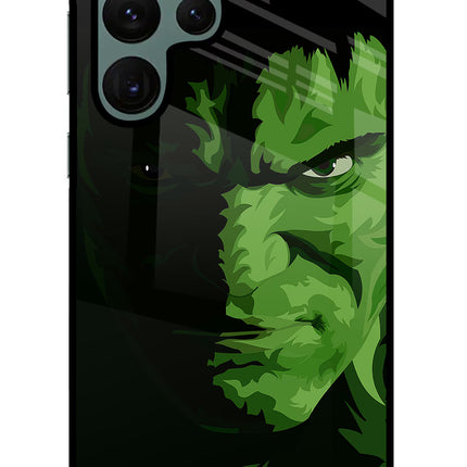 HULK Samsung S22 Ultra Glass Case Back Cover by Casekaro
