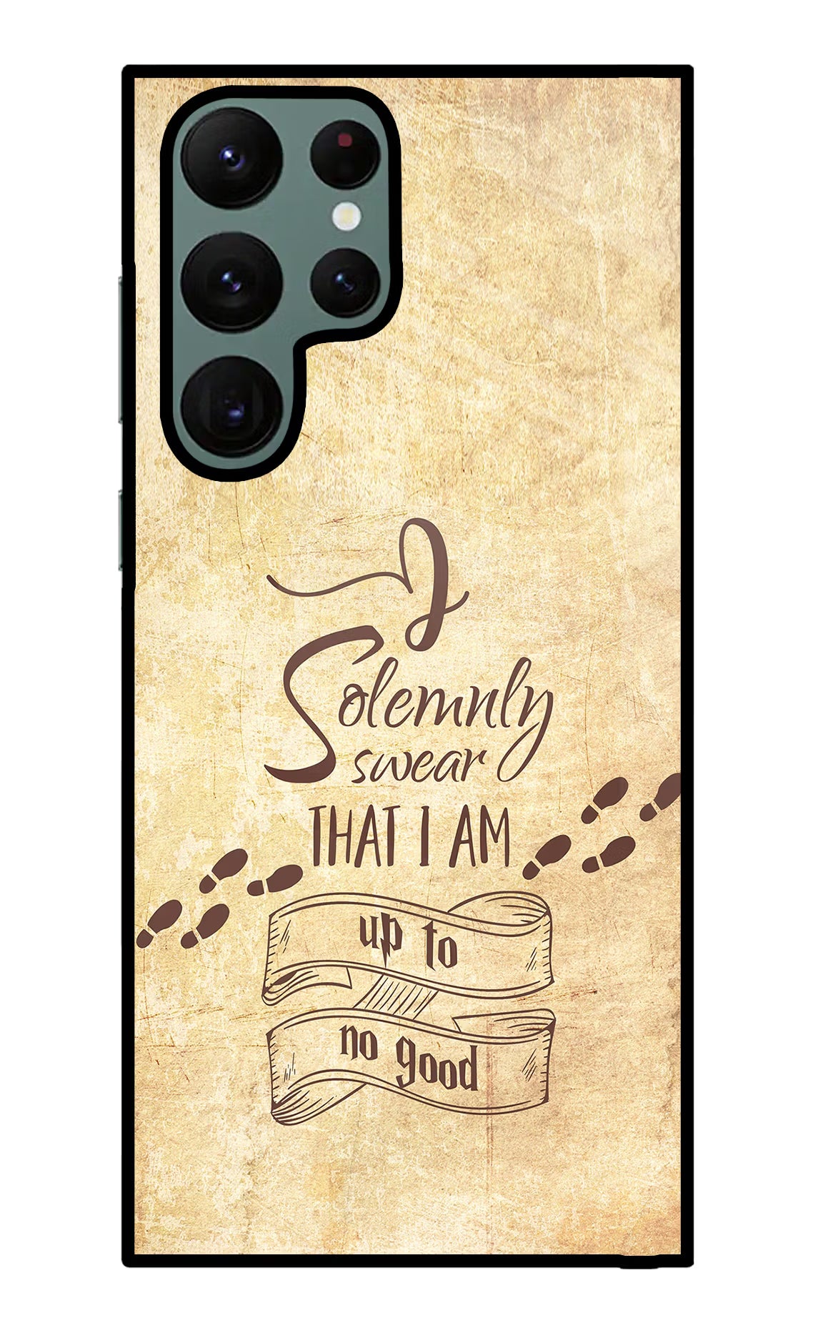 I Solemnly swear that i up to no good Samsung S22 Ultra Glass Case Back Cover by Casekaro