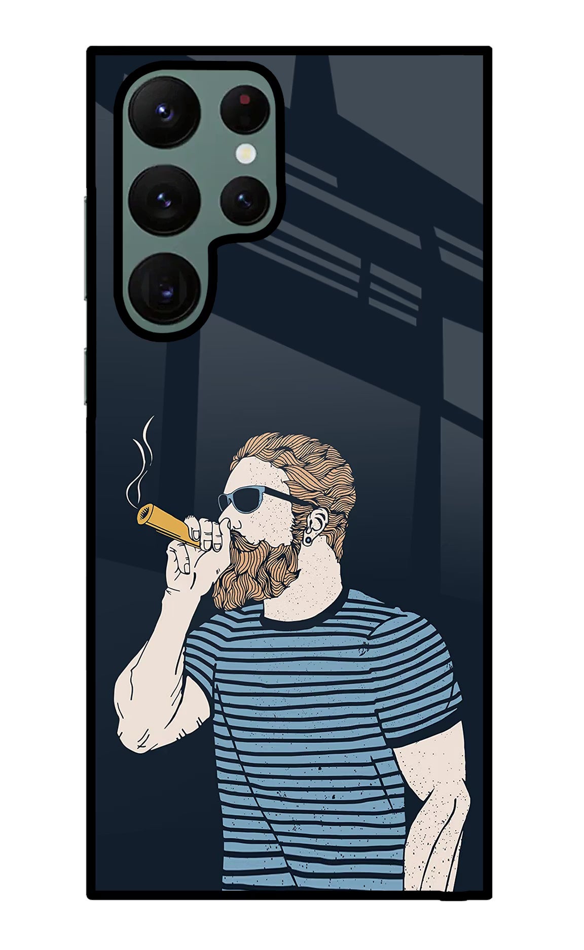 Smoking Samsung S22 Ultra Glass Case