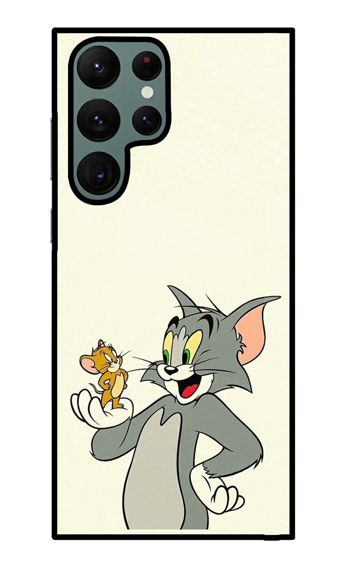 Tom & Jerry Samsung S22 Ultra Glass Case Back Cover by Casekaro