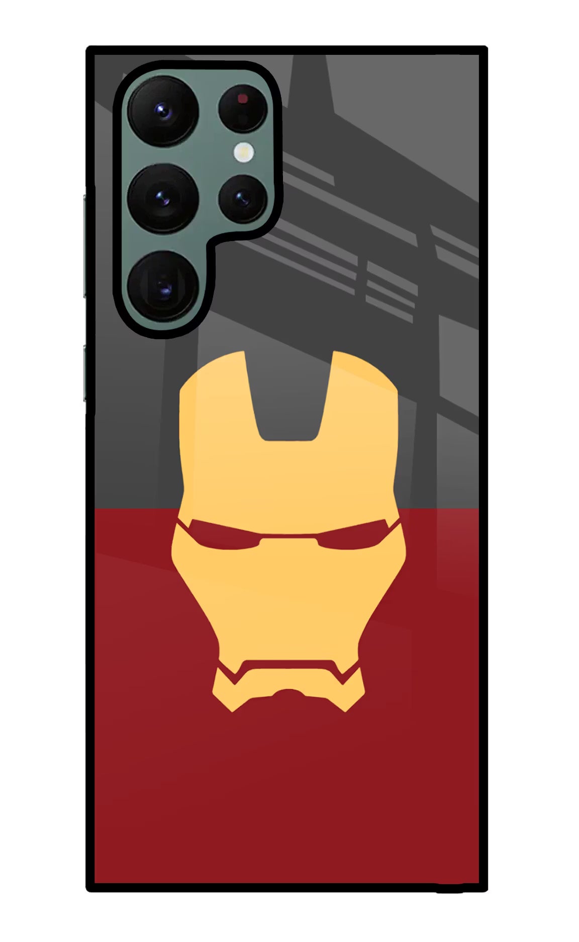 Ironman Samsung S22 Ultra Glass Case Back Cover by Casekaro