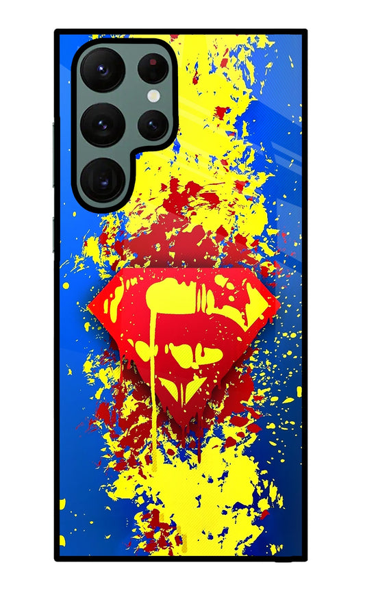 Superman logo Samsung S22 Ultra Glass Case