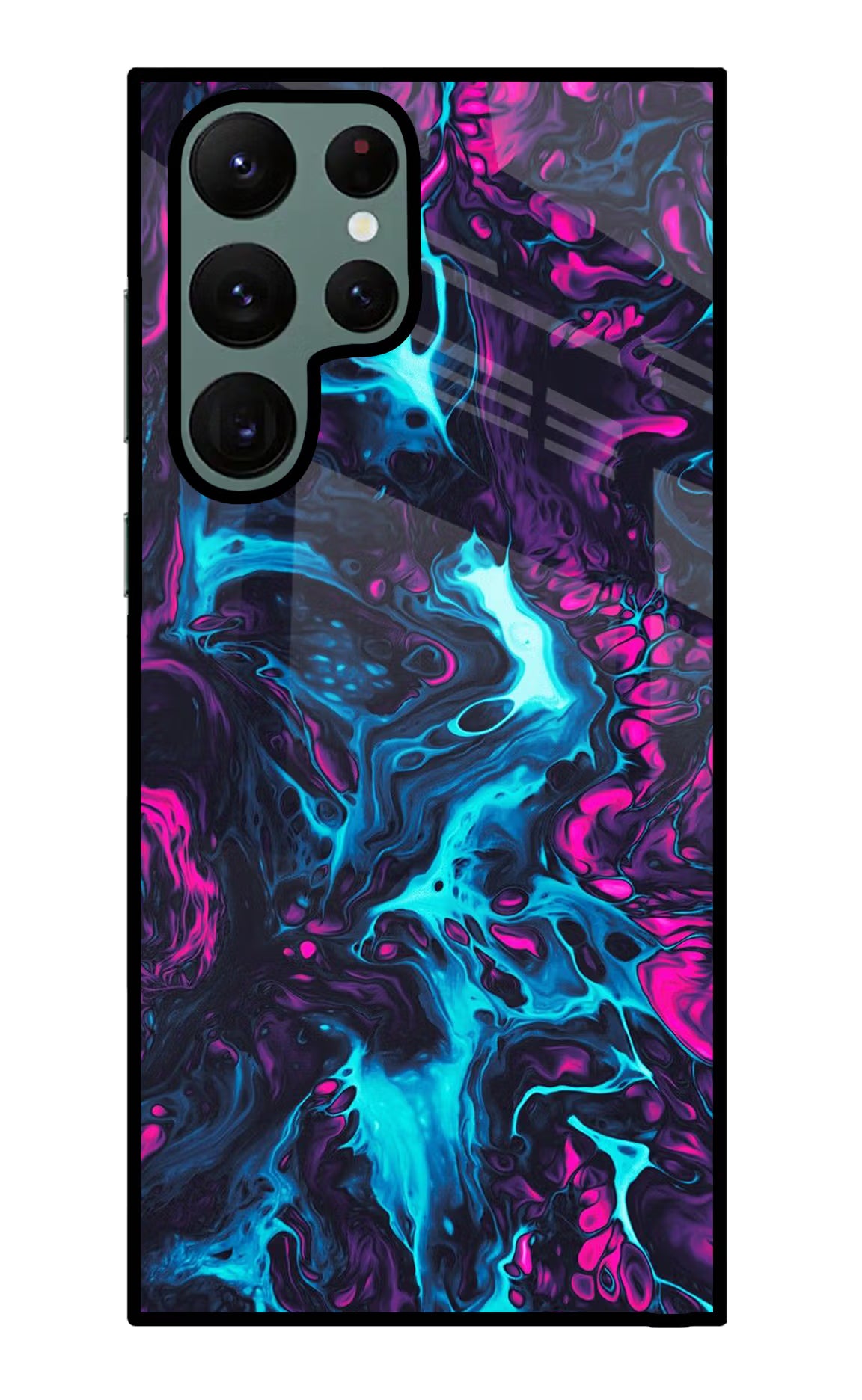 Abstract Samsung S22 Ultra Glass Case Back Cover by Casekaro