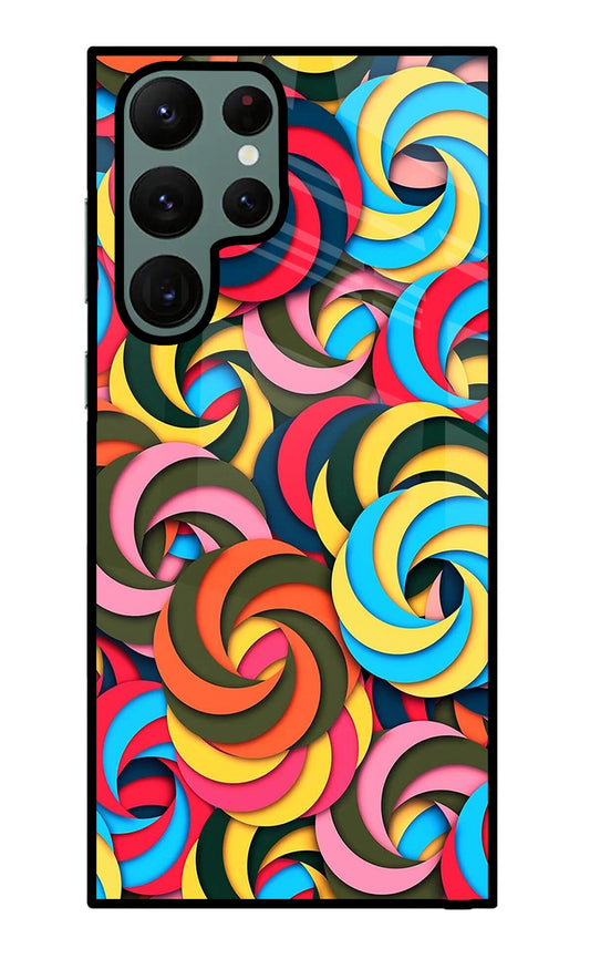 Spiral Pattern Samsung S22 Ultra Glass Case