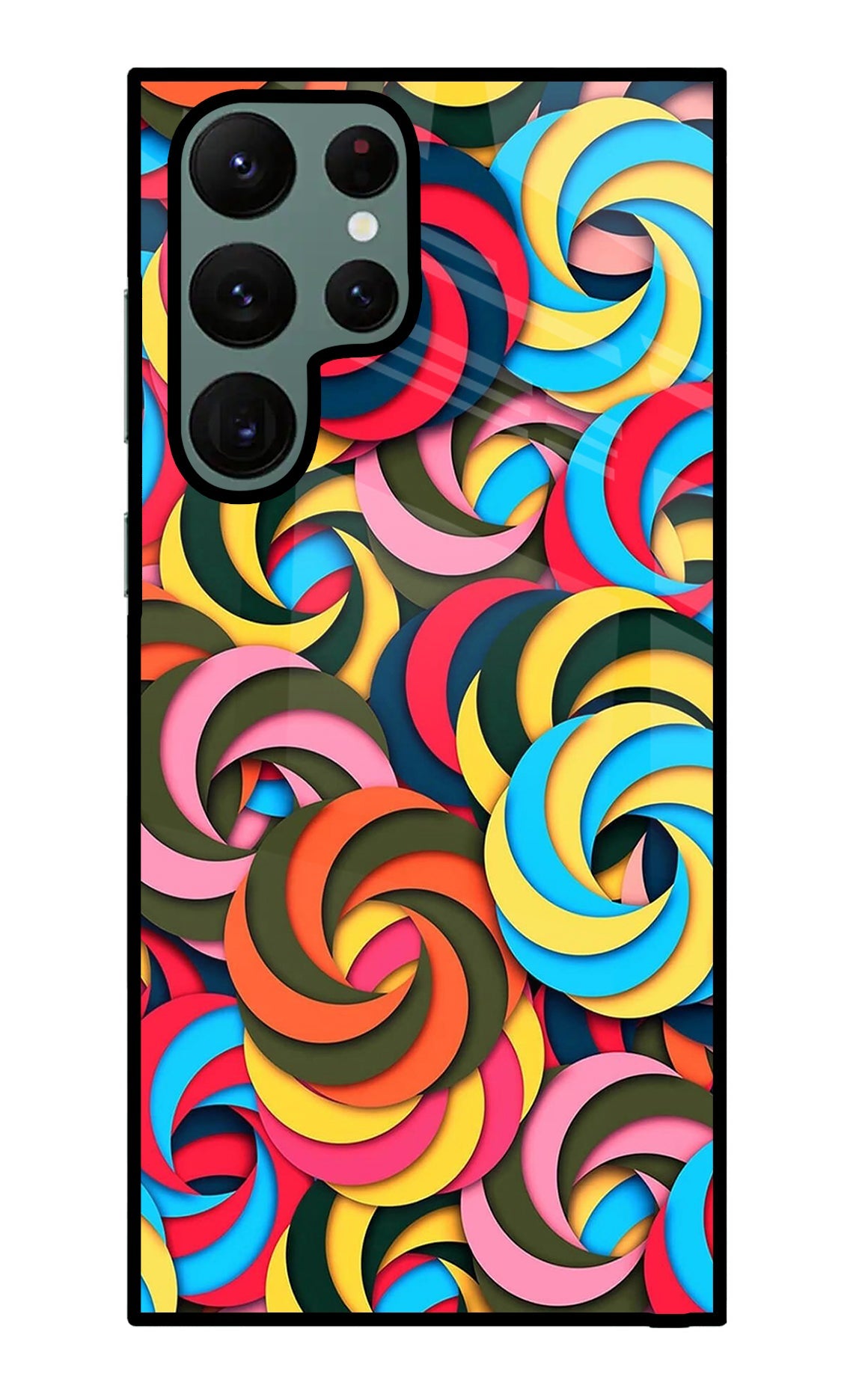 Spiral Pattern Samsung S22 Ultra Back Cover