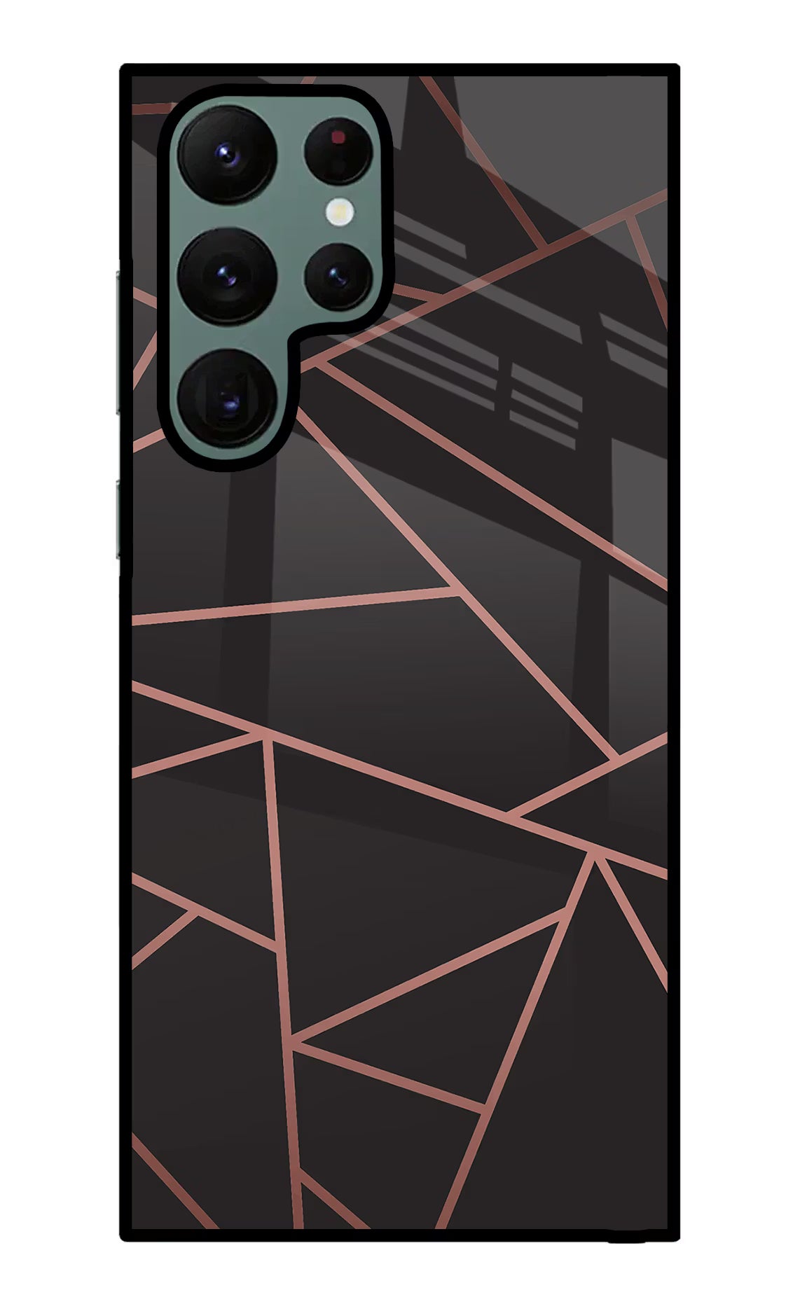 Geometric Pattern Samsung S22 Ultra Glass Case Back Cover by Casekaro