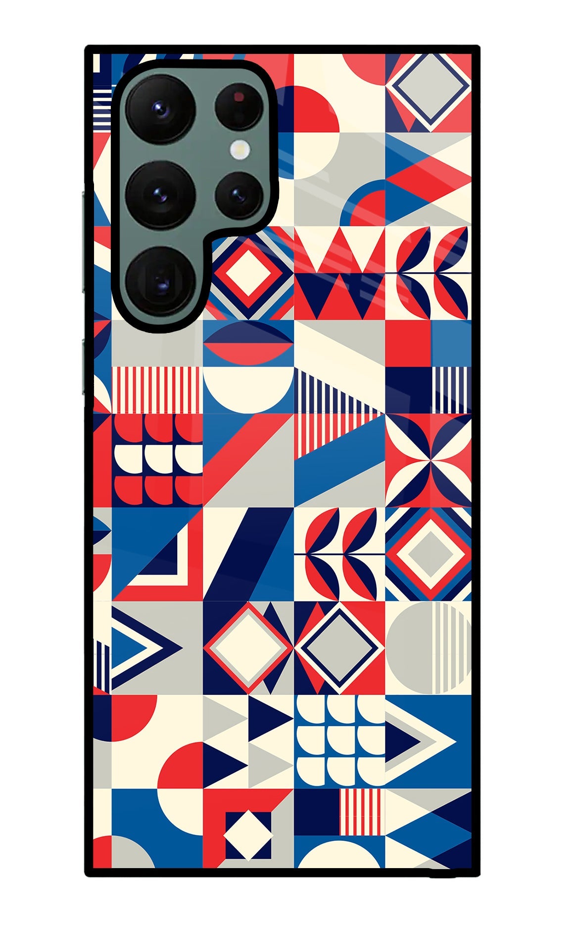 Colorful Pattern Samsung S22 Ultra Glass Case