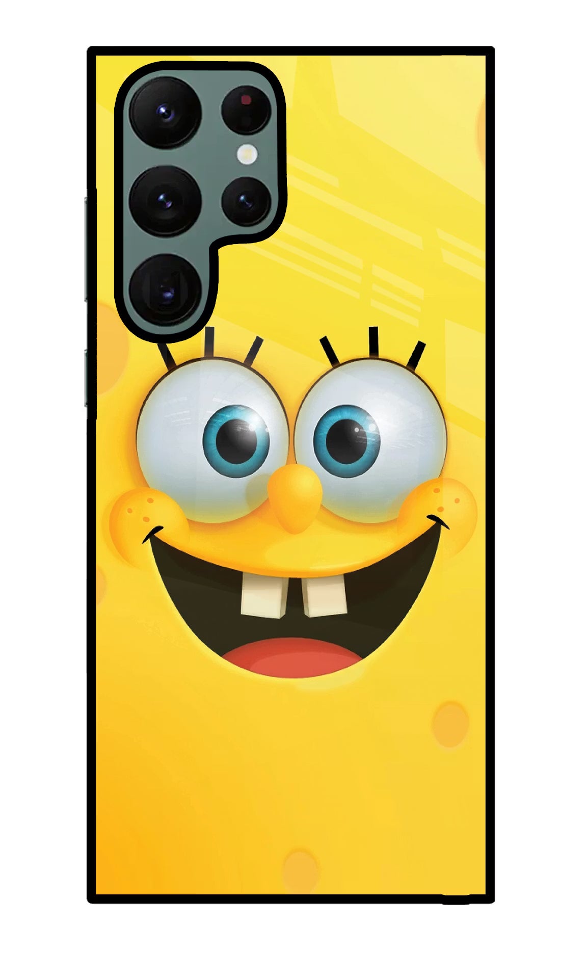 Sponge 1 Samsung S22 Ultra Glass Case Back Cover by Casekaro