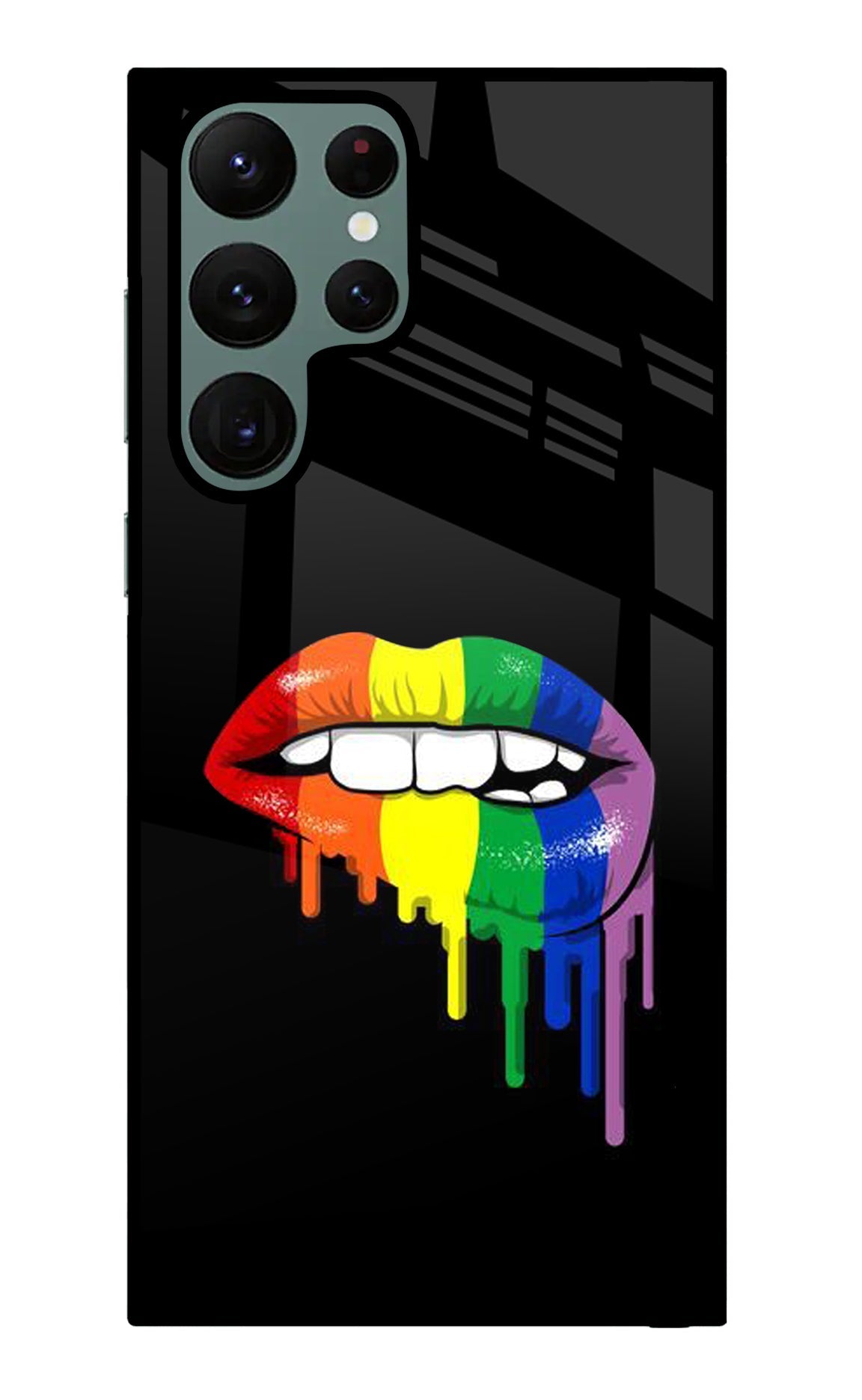 Lips Biting Samsung S22 Ultra Glass Case