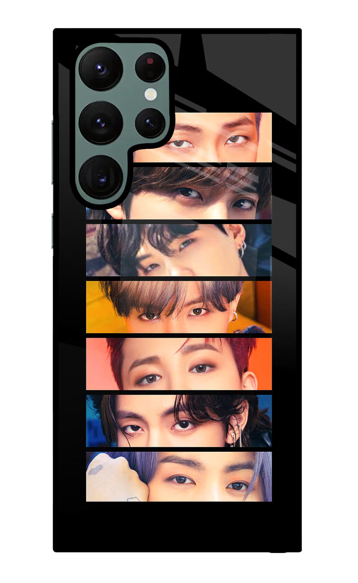 BTS Eyes Samsung S22 Ultra Glass Case Back Cover by Casekaro