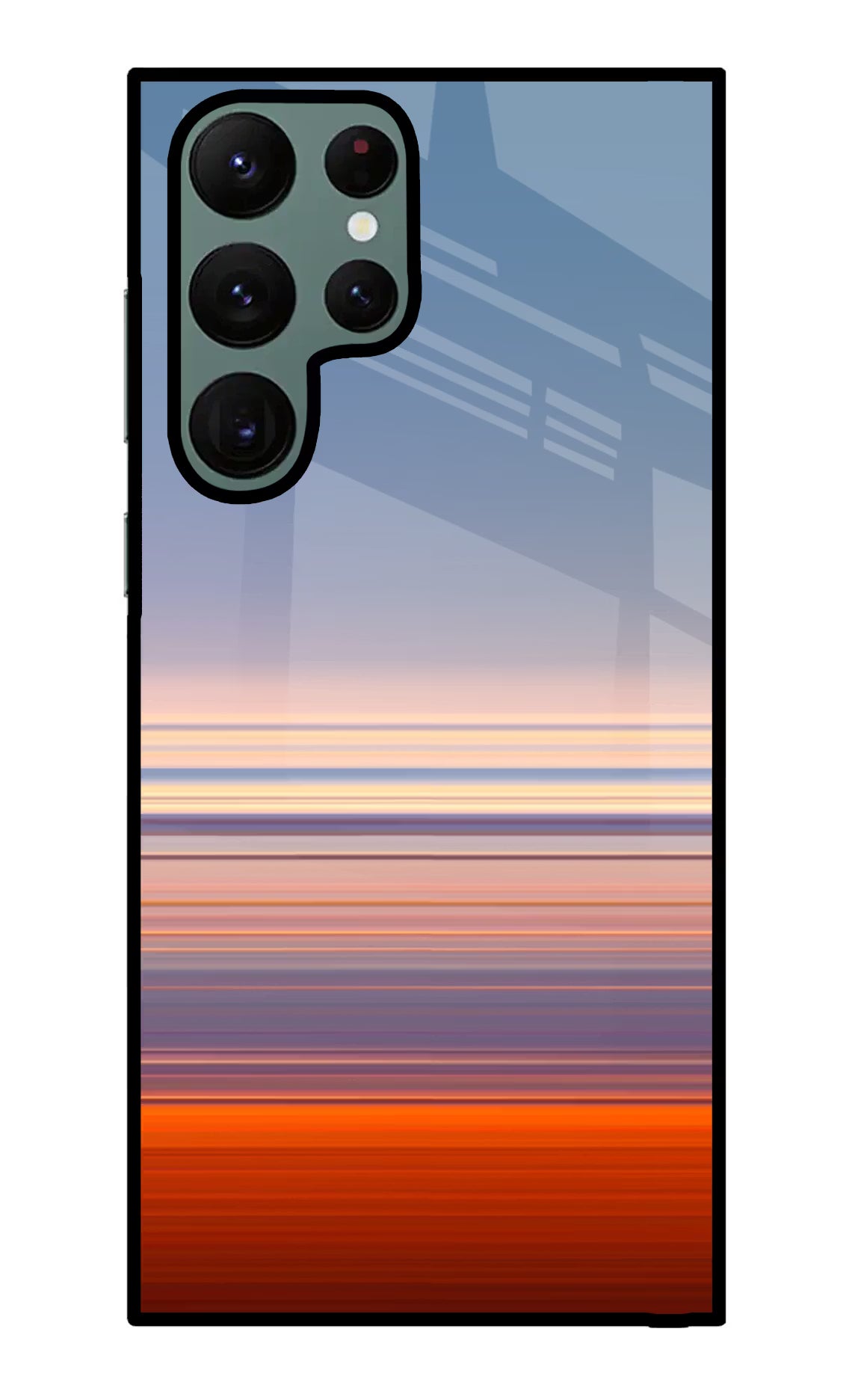 Morning Colors Samsung S22 Ultra Glass Case Back Cover by Casekaro