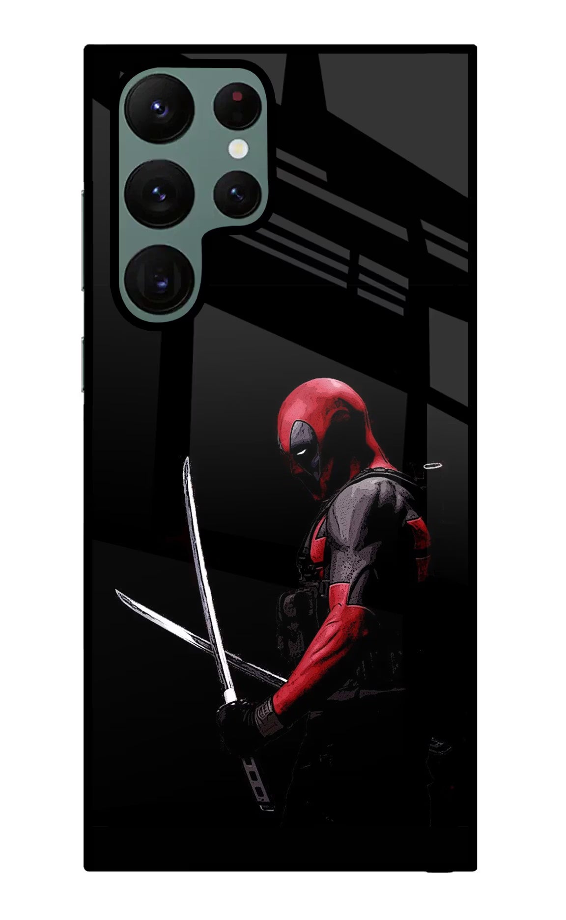 Deadpool Samsung S22 Ultra Glass Case Back Cover by Casekaro