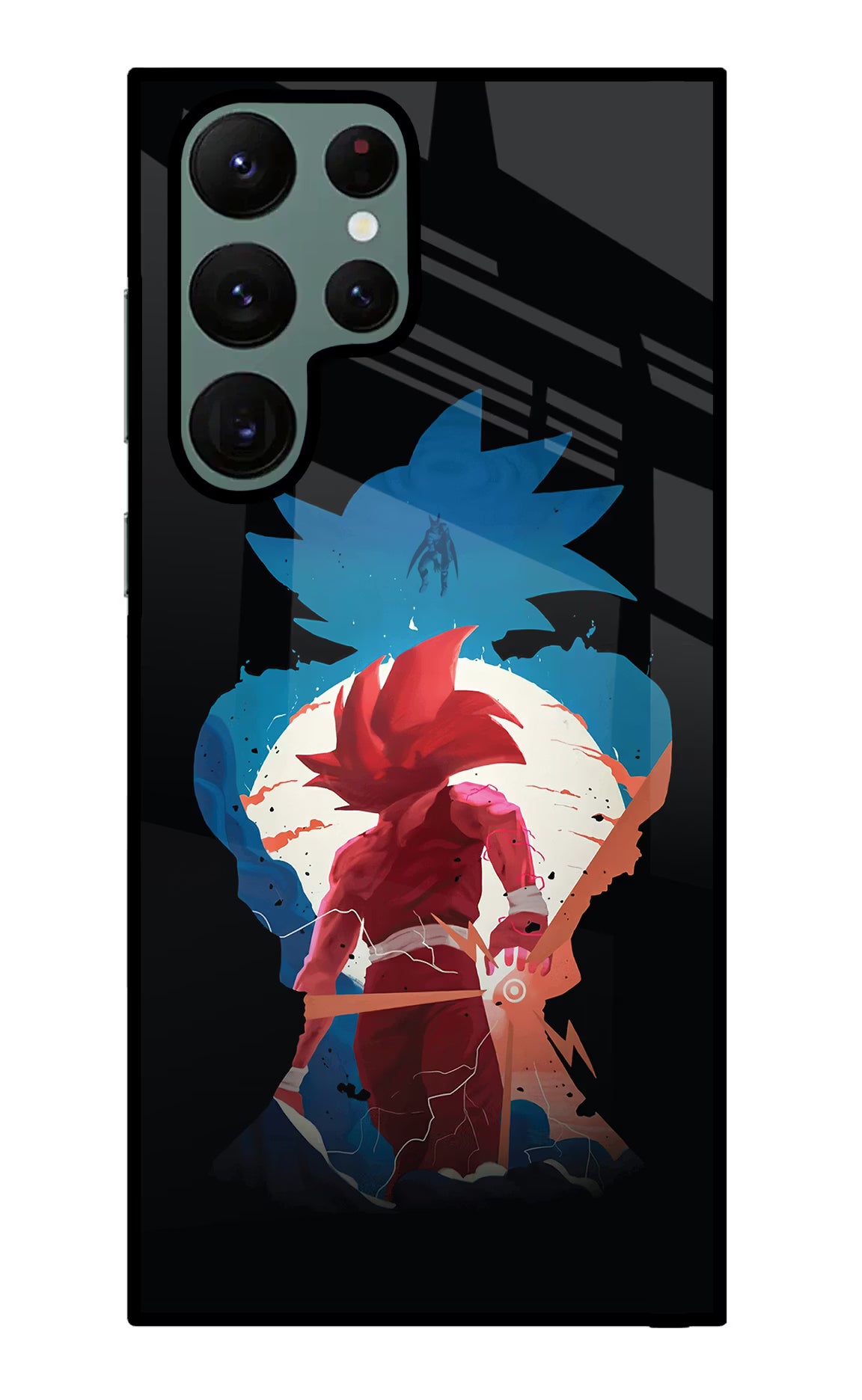 Goku Samsung S22 Ultra Glass Case Back Cover by Casekaro