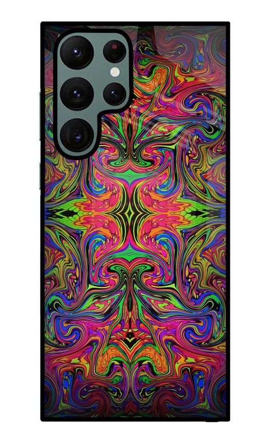 Psychedelic Art Samsung S22 Ultra Glass Case