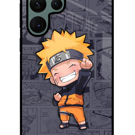 Chota Naruto Samsung S22 Ultra Glass Case Back Cover by Casekaro