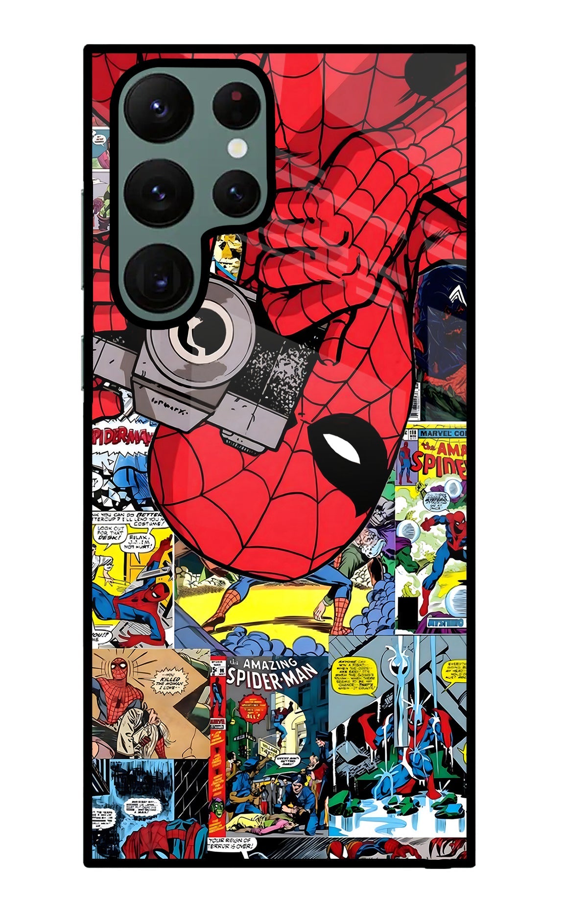 Spider Man Samsung S22 Ultra Glass Case