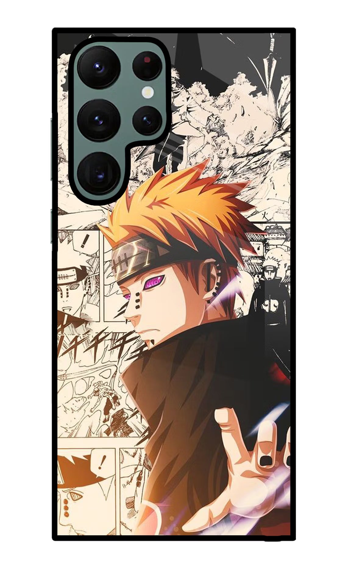 Pain Anime Samsung S22 Ultra Glass Case Back Cover by Casekaro