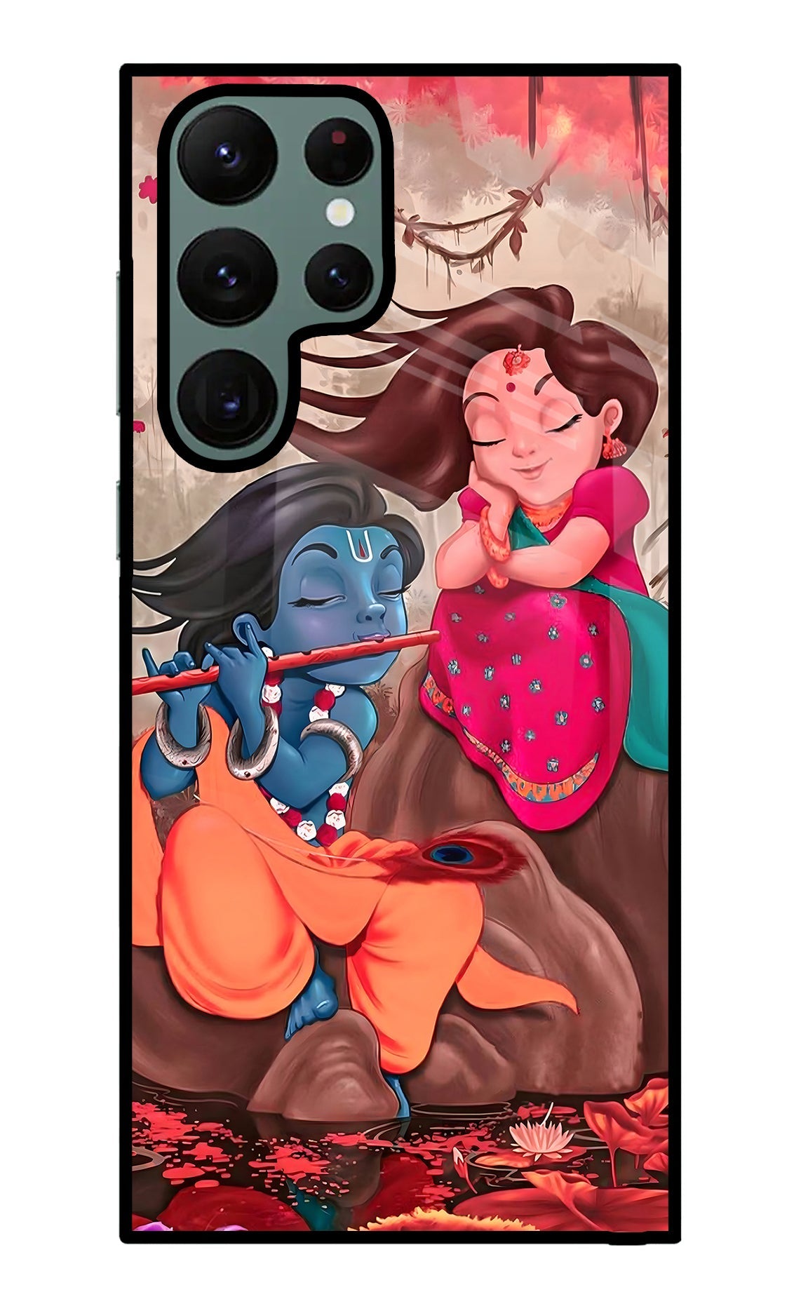 Radhe Krishna Samsung S22 Ultra Glass Case