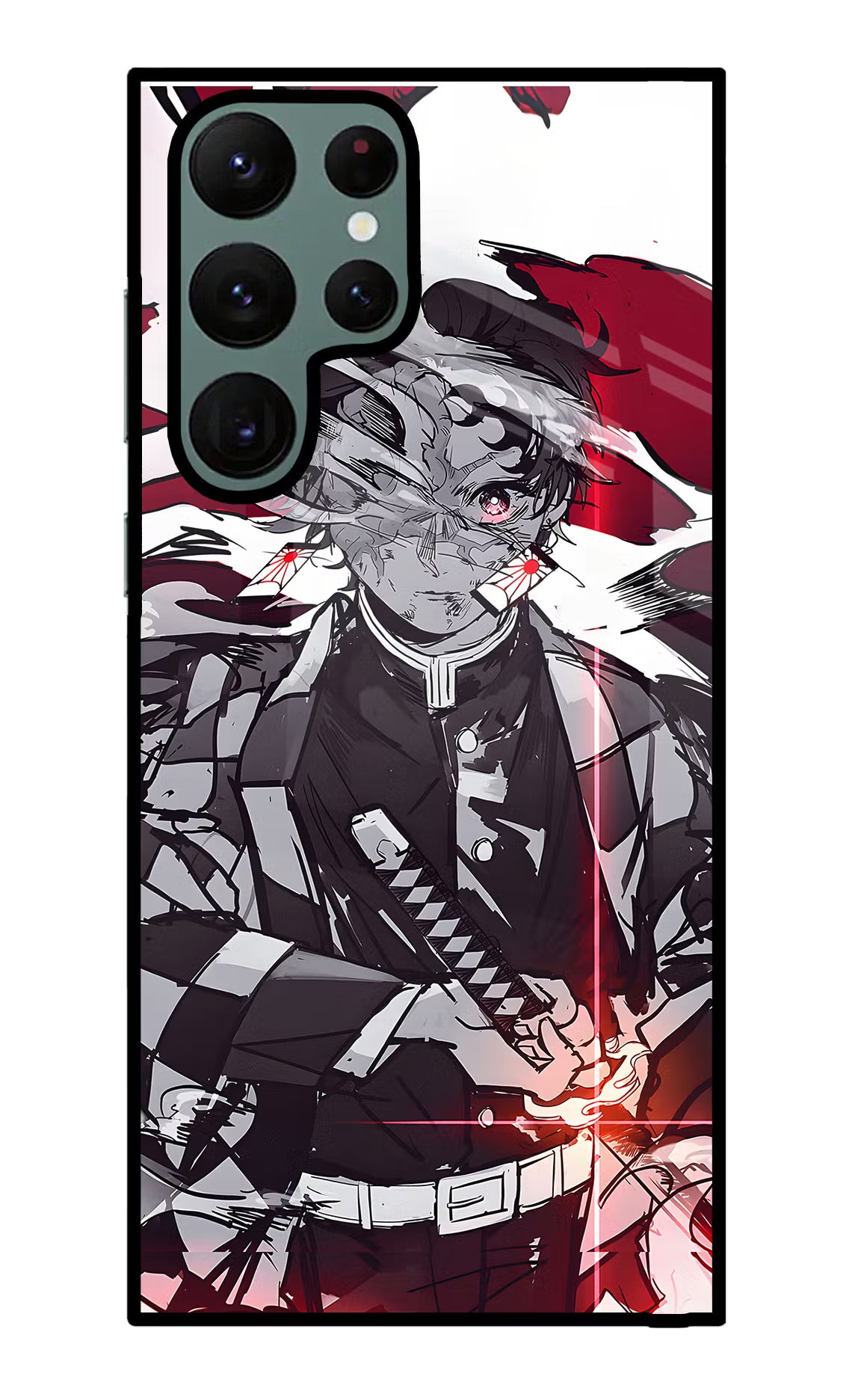 Demon Slayer Samsung S22 Ultra Glass Case Back Cover by Casekaro