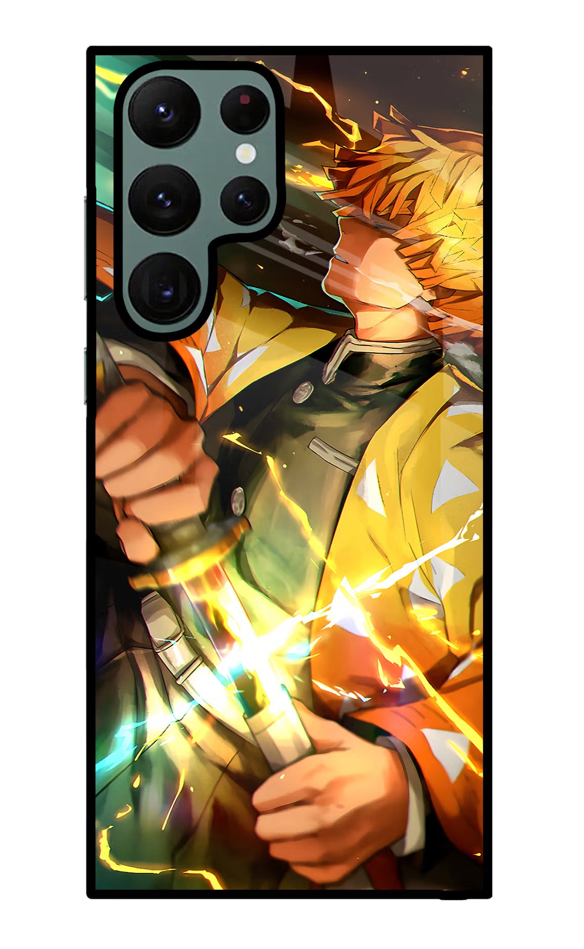Demon Slayer Samsung S22 Ultra Glass Case Back Cover by Casekaro