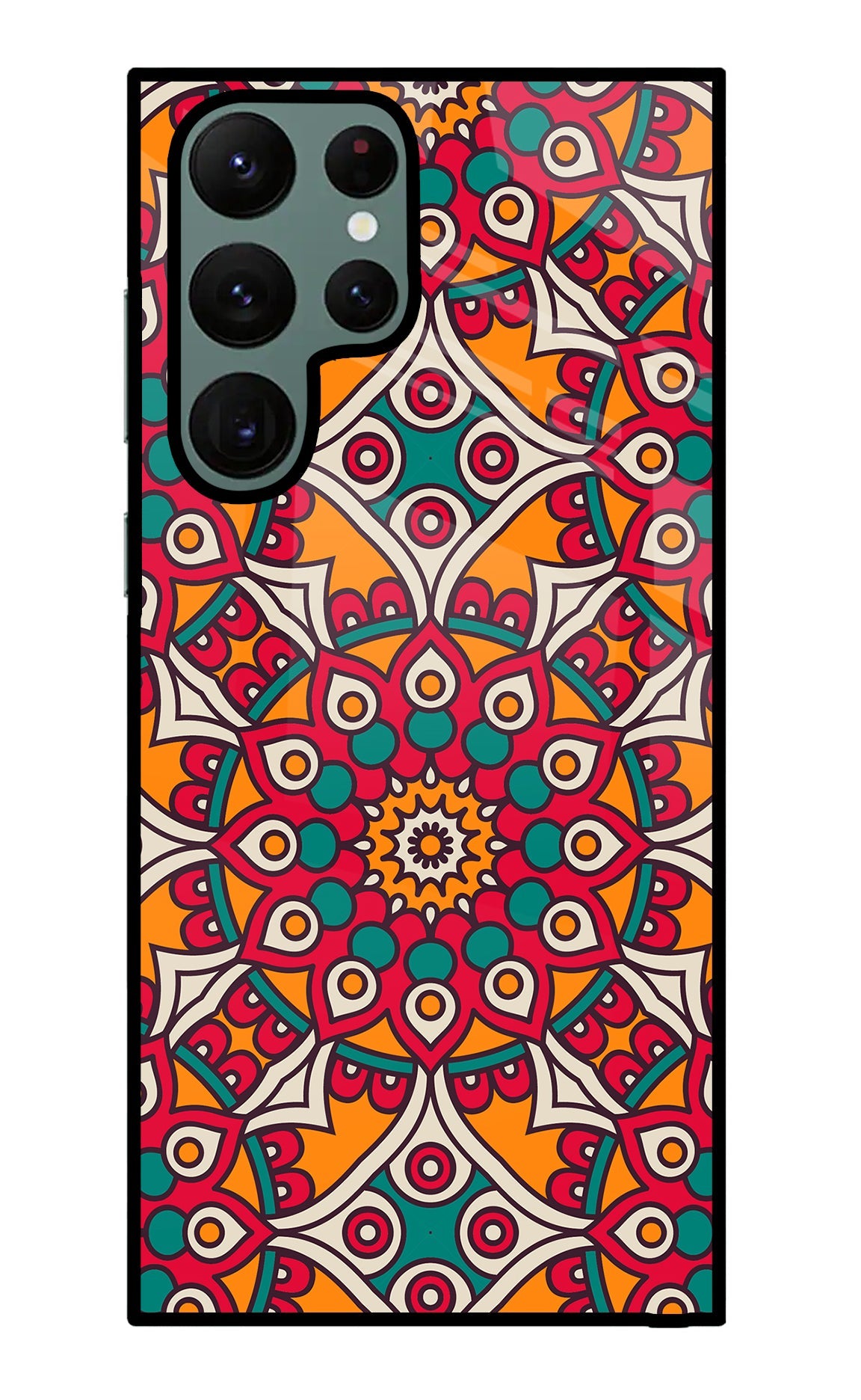 Mandala Art Samsung S22 Ultra Glass Case