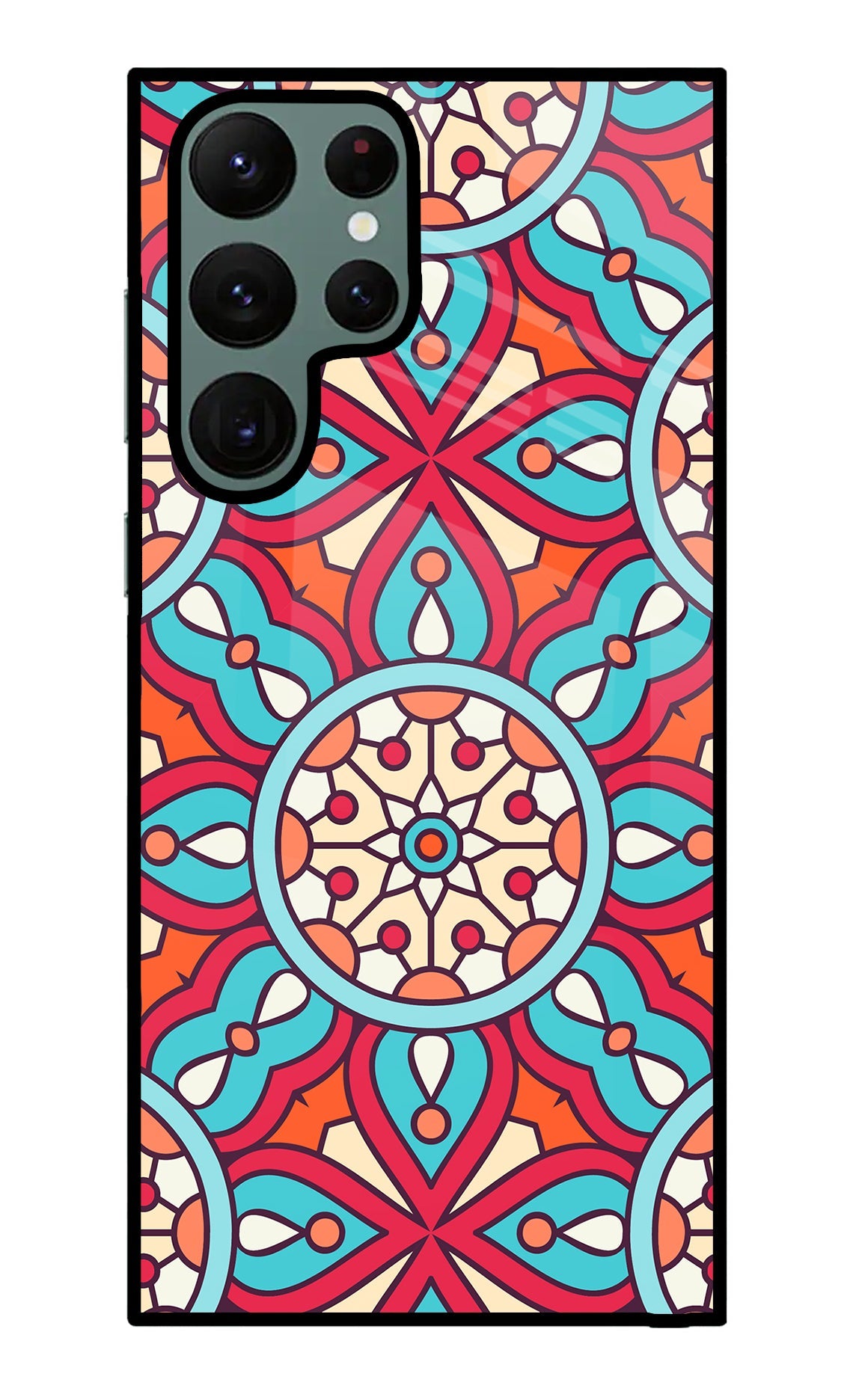 Mandala Geometric Samsung S22 Ultra Back Cover