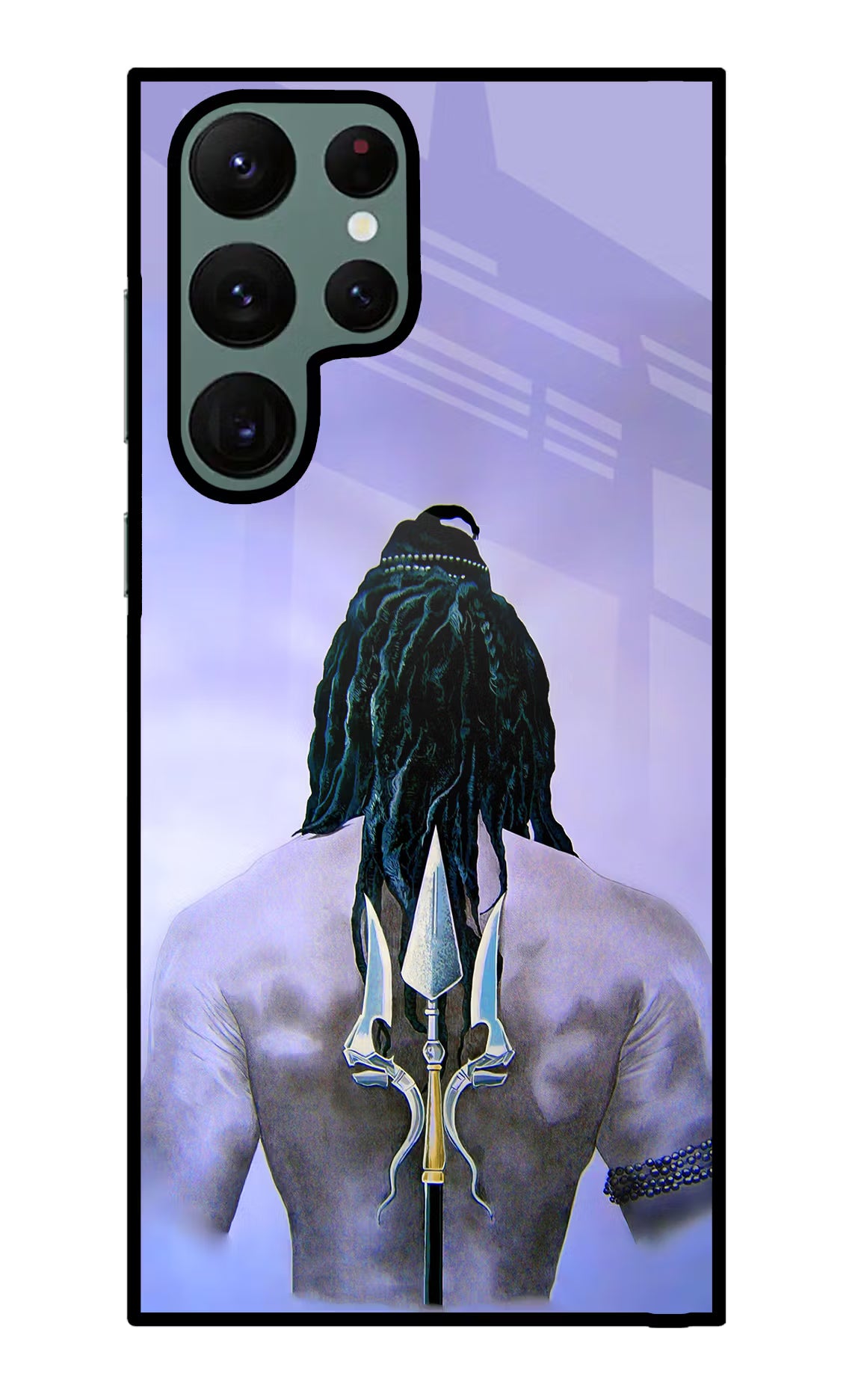 Shiva Samsung S22 Ultra Glass Case Back Cover by Casekaro