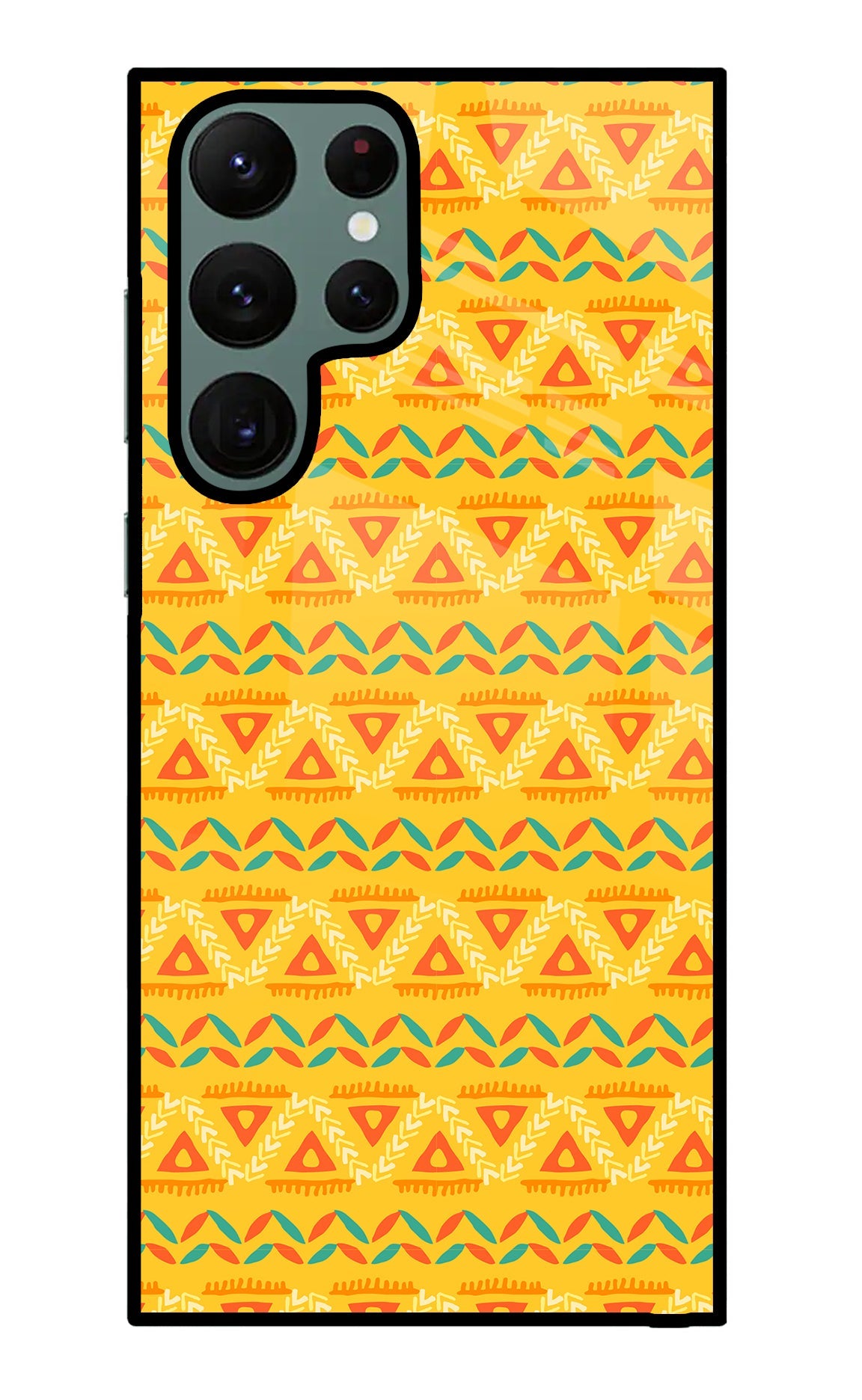 Tribal Pattern Samsung S22 Ultra Glass Case