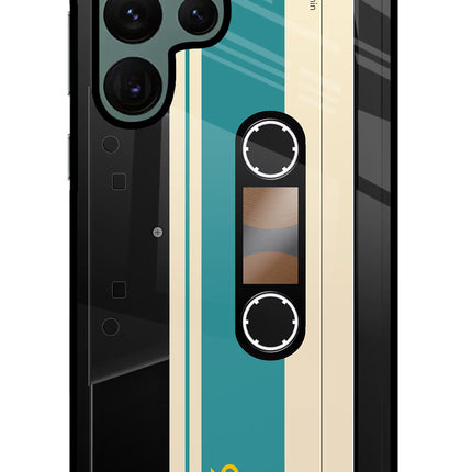 Cassette Samsung S22 Ultra Glass Case Back Cover by Casekaro
