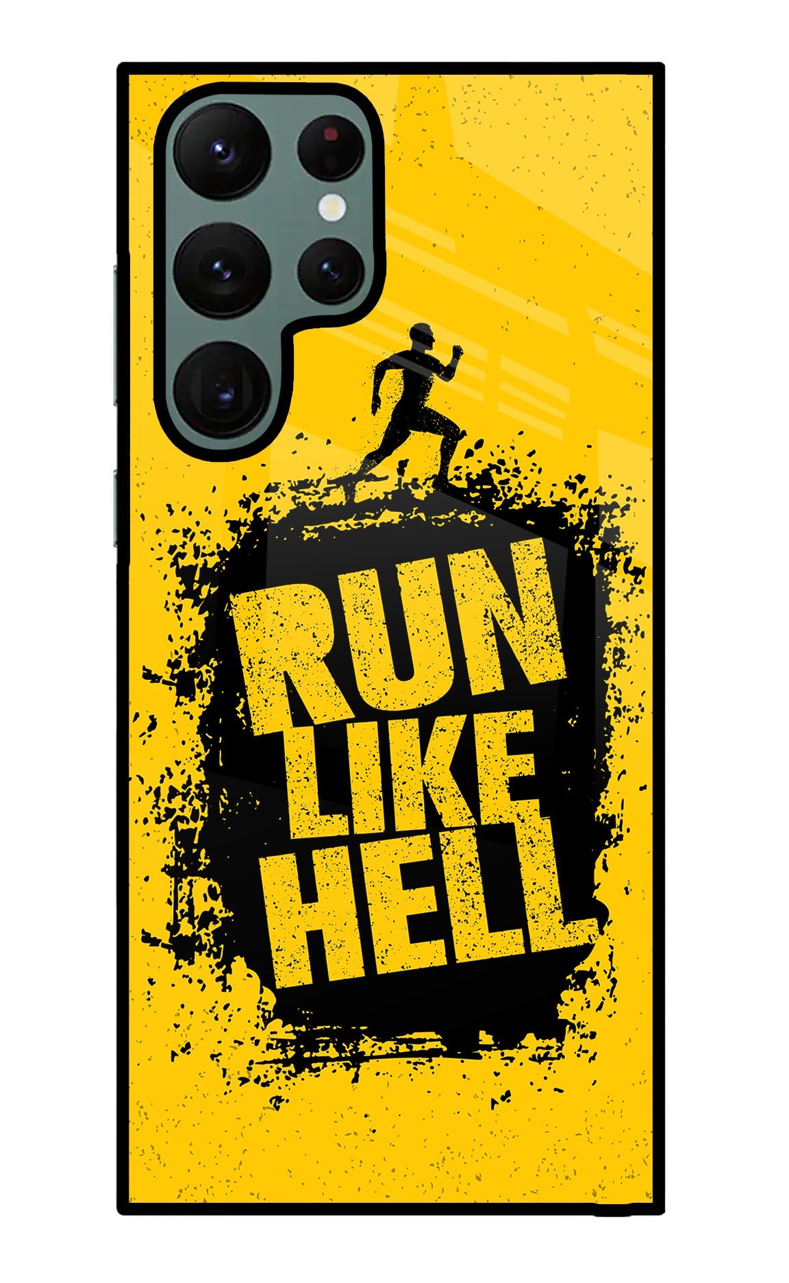 Run Like Hell Samsung S22 Ultra Glass Case