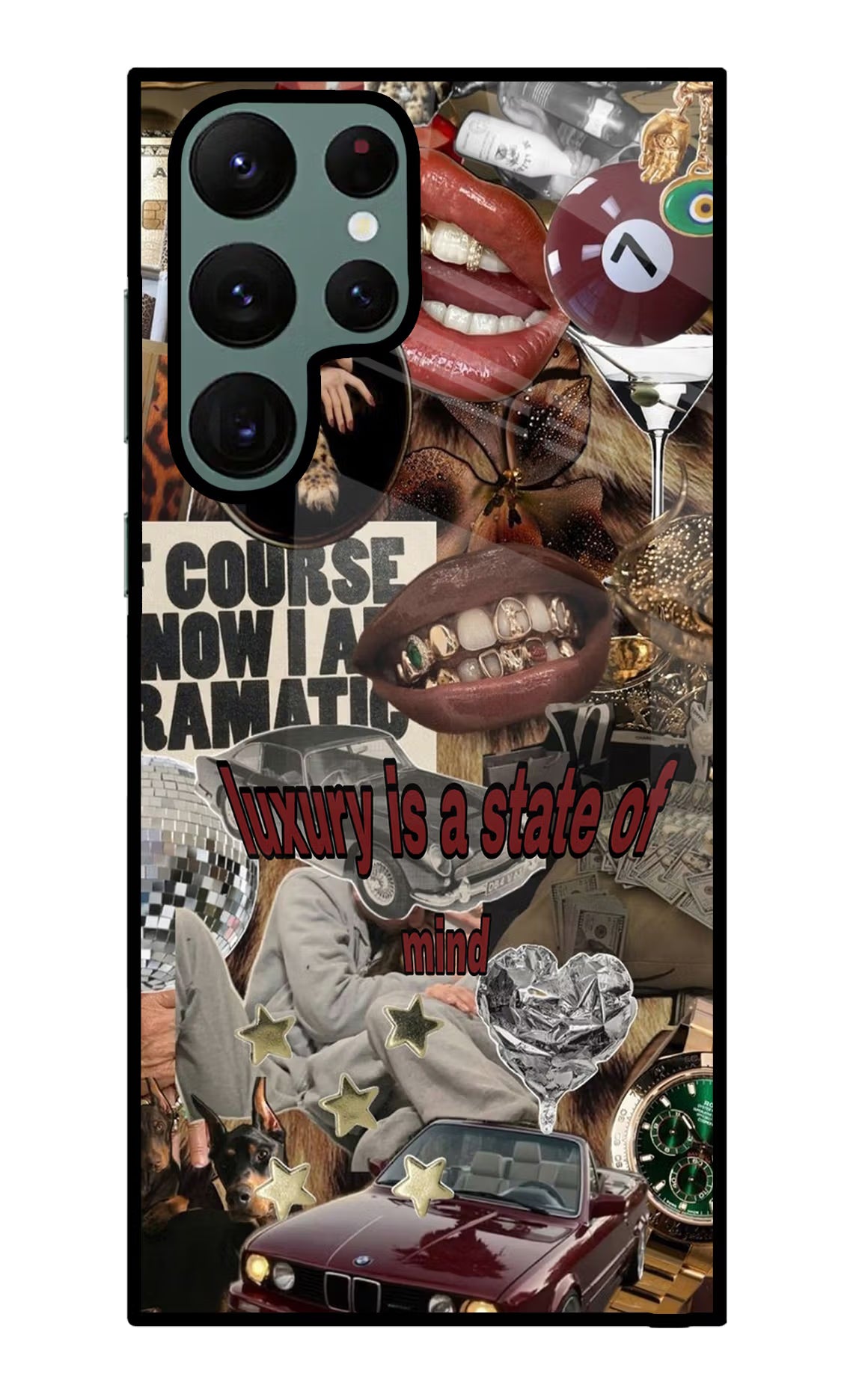 Luxury Samsung S22 Ultra Glass Case Back Cover by Casekaro