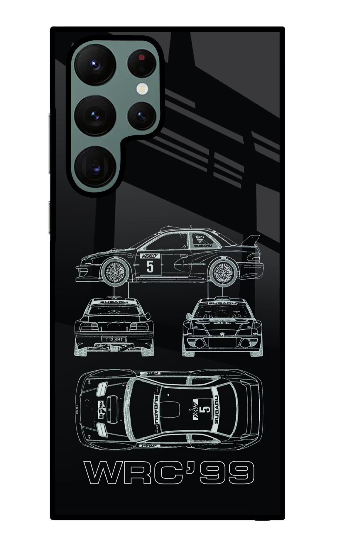 WRC'99 Samsung S22 Ultra Glass Case Back Cover by Casekaro