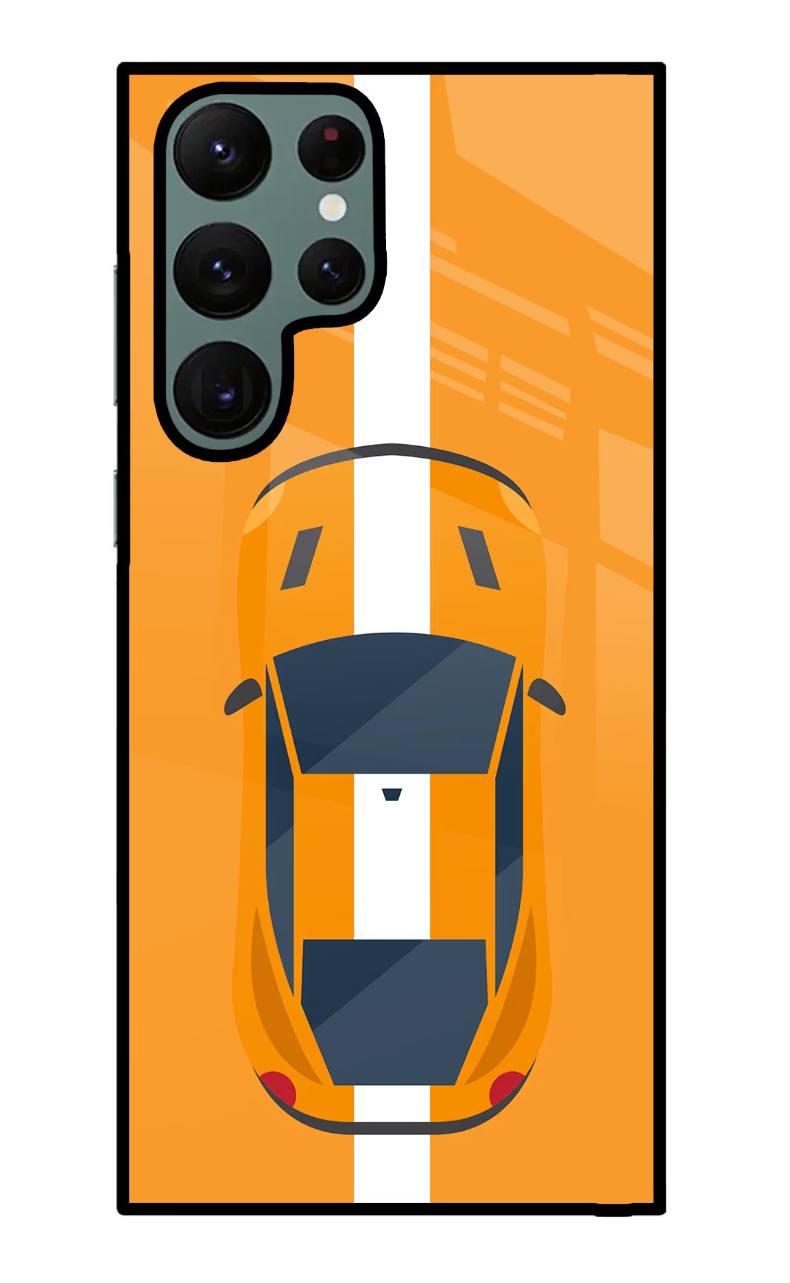 Highway Pursuit Samsung S22 Ultra Glass Case Back Cover by Casekaro
