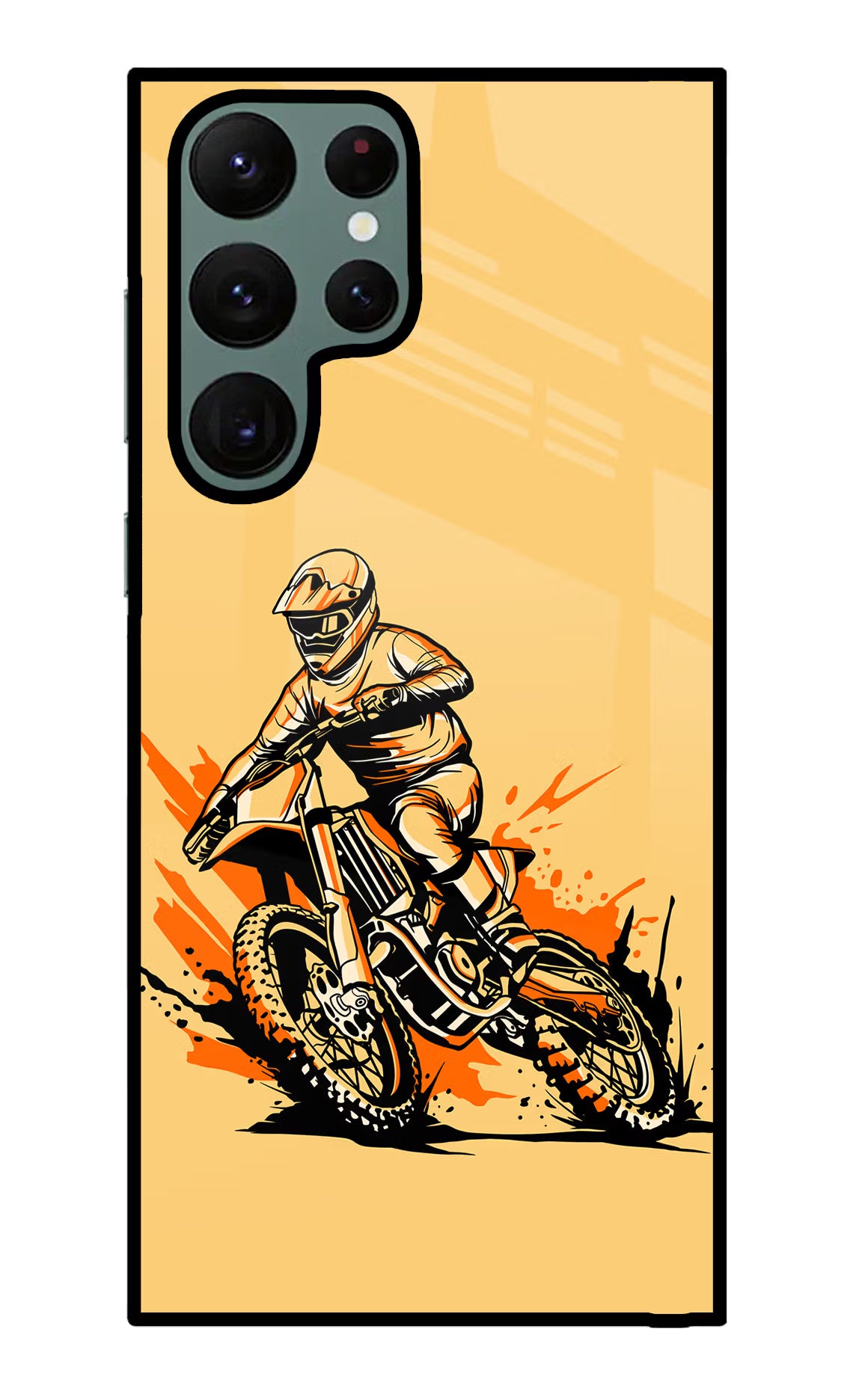 Off-Road Fury Samsung S22 Ultra Glass Case Back Cover by Casekaro