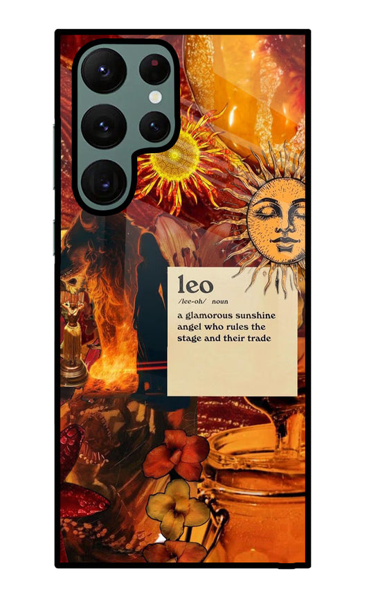 Leo Zodiac Samsung S22 Ultra Glass Case