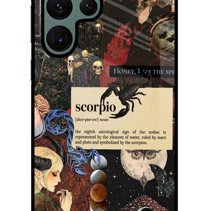 Scorpio Zodiac Samsung S22 Ultra Glass Case