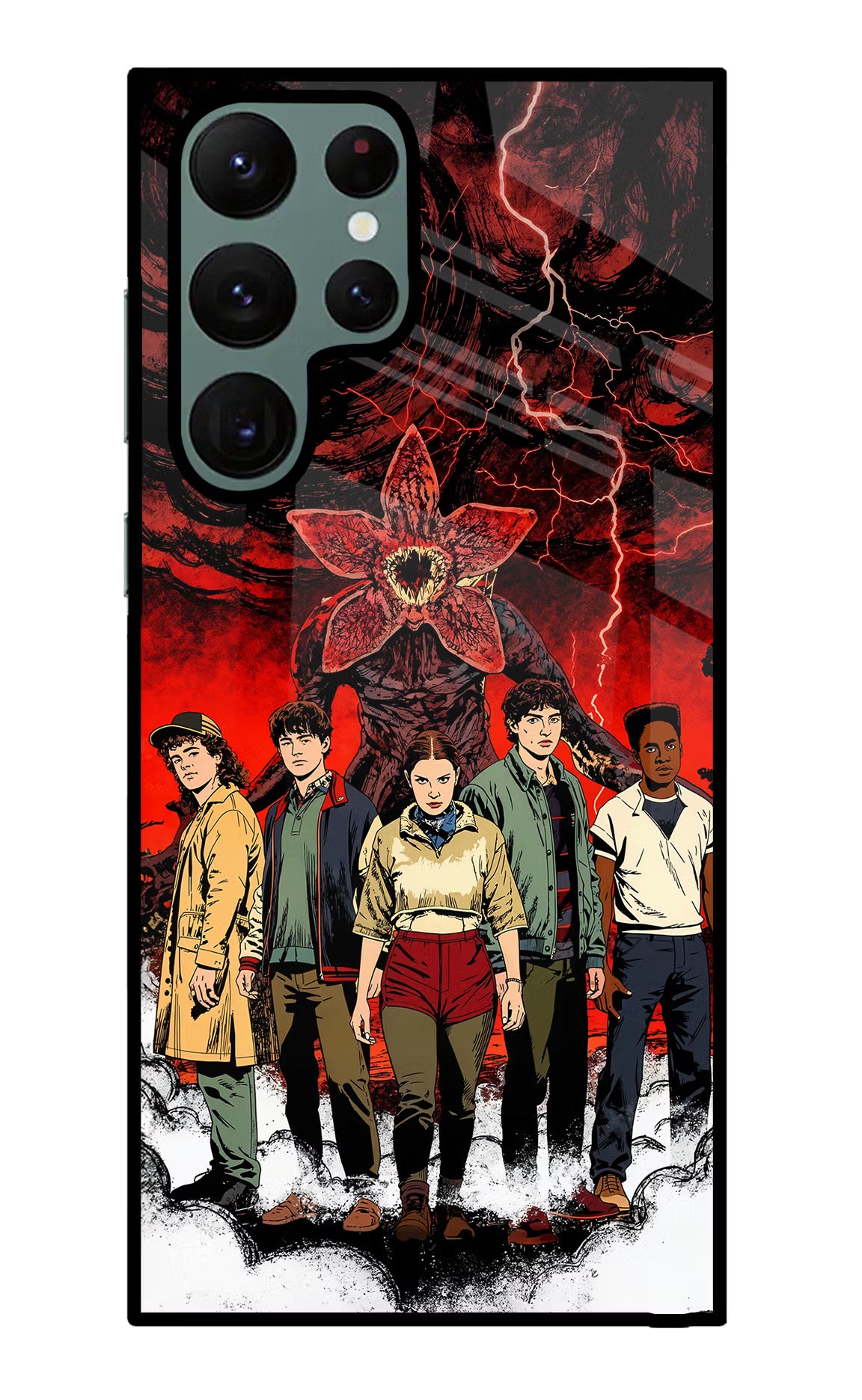 Ordinary Things Characters Samsung S22 Ultra Glass Case Back Cover by Casekaro