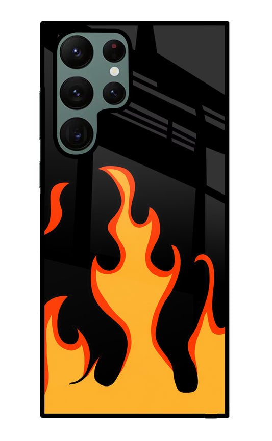 Fired Up – Black Samsung S22 Ultra Glass Case