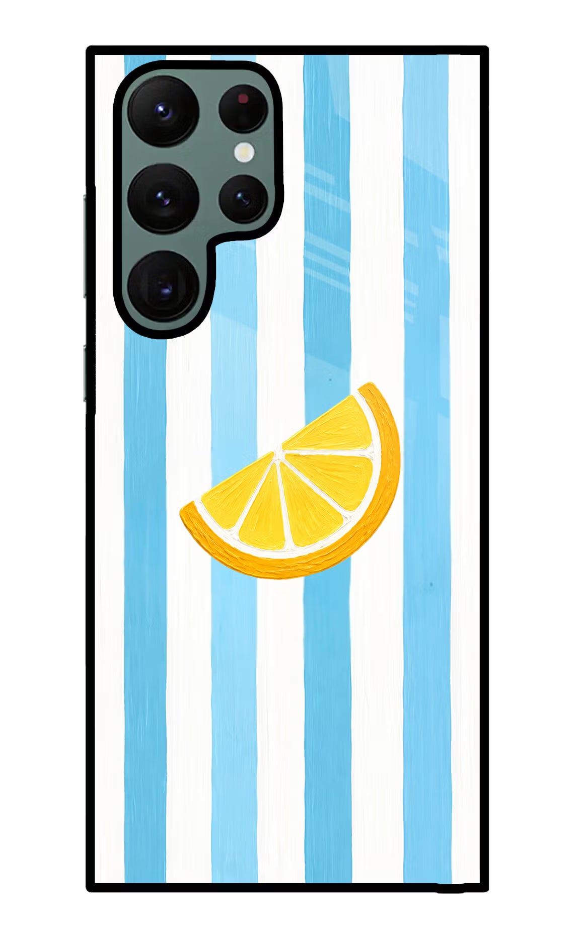 Summer Lemon Samsung S22 Ultra Glass Case Back Cover by Casekaro